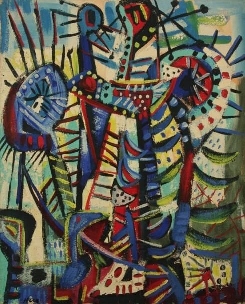 Émile HECQ [belge] (1924-2008)
Sans titre Huile sur toile. Signée en bas vers la gauche. H: 110 x L: 89 cm