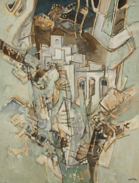 Georges DAYEZ (1907-1991)
Le Village Huile sur panneau. Signée en bas à droite. H: 66 x L: 50 cm
