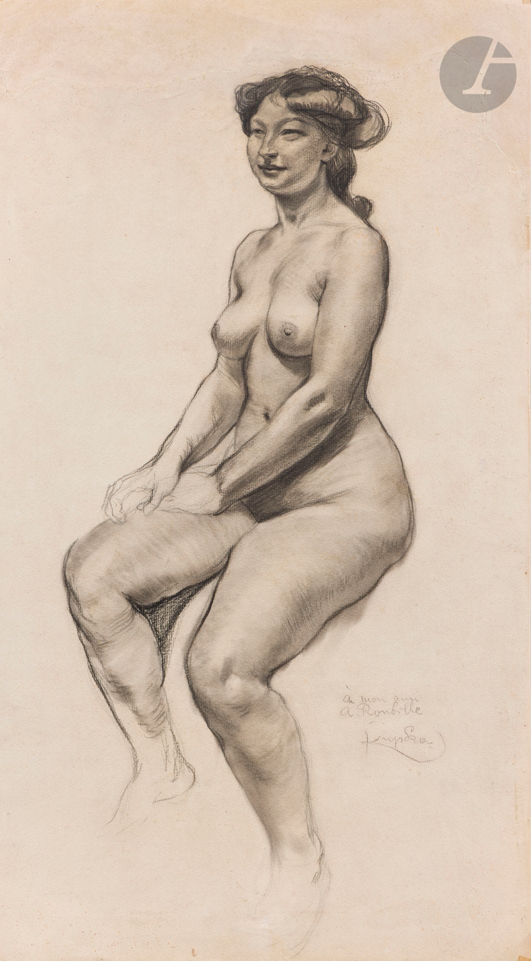 František KUPKA (1871-1957)
Nu assis
Fusain et estompe.
Signé et dédicacé «à mon ami A. Roubille» en bas à droite.
(Importante restauration du papier en tête).
56x31,5cm

Provenance: 
Vente Roubille (1872-1955), Me Robert, Hôtel Drouot, salle 7, 30 janvier 1984.