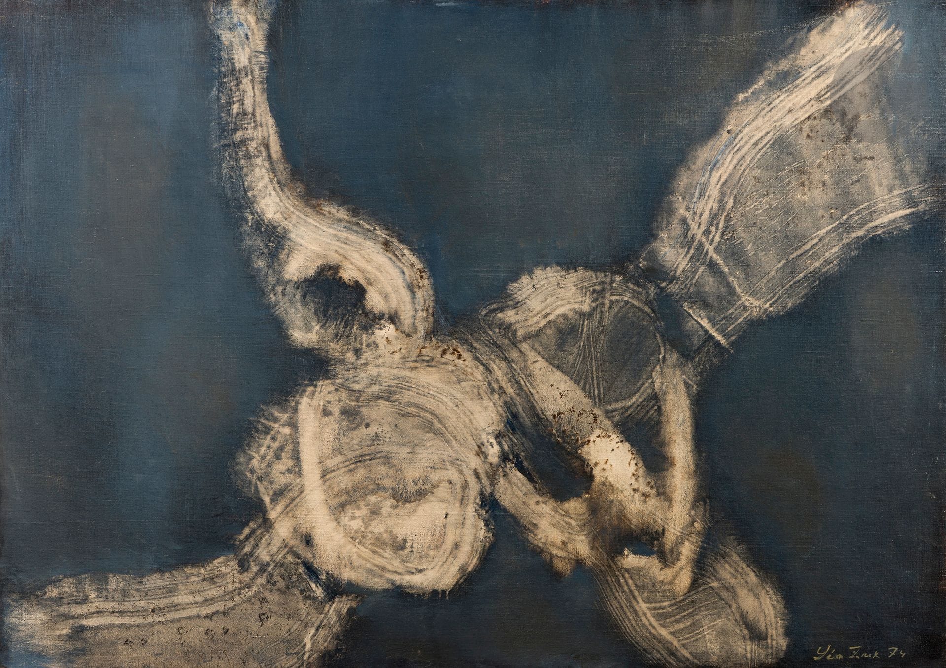 Léon ZACK [franco-russe] (1892-1980)
Composition, 1974
Huile sur toile.
Signée et datée en bas à droite.
65 x 92 cm

Bibliographie : 
Pierre Cabanne, Florent Zack, Irène Zack et Alain Pizerra, Léon Zack, Catalogue de l’œuvre peint, Paris, Les Éditions de l’Amateur, 1993, n° 1075, Réf. 1299, reproduit pp. 290-291.