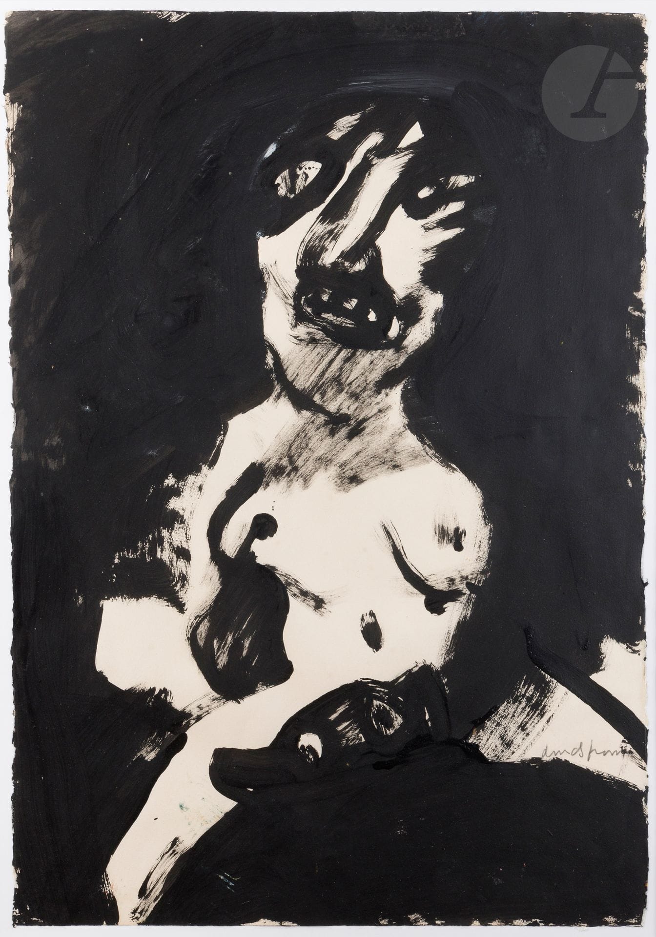 Bengt LINDSTRÖM [suédois] (1925-2008)
Personnage féminin nu
Gouache.
Signée en bas à droite.
76,5 x 56 cm