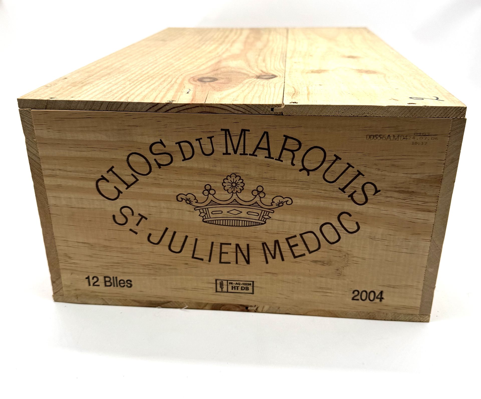 12 B CLOS DU MARQUIS (Caisse Bois d'origine), Saint-Julien, 2004