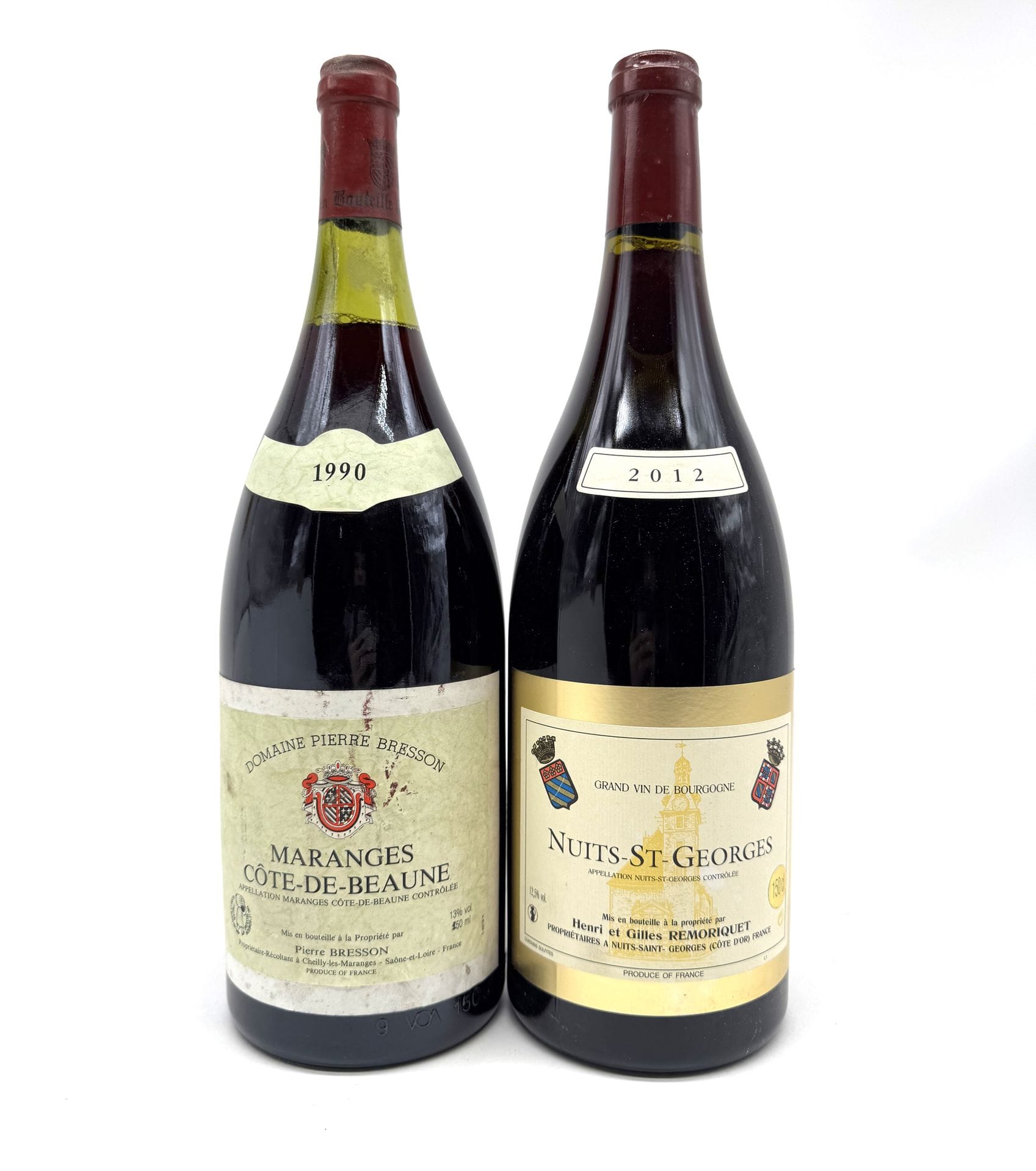 1 Mag NUITS-SAINT-GEORGES, Domaine Remoriquet, 2012

1 Mag MARANGES (3,5 cm; e.t.h.), Domaine Pierre Bresson, 1990