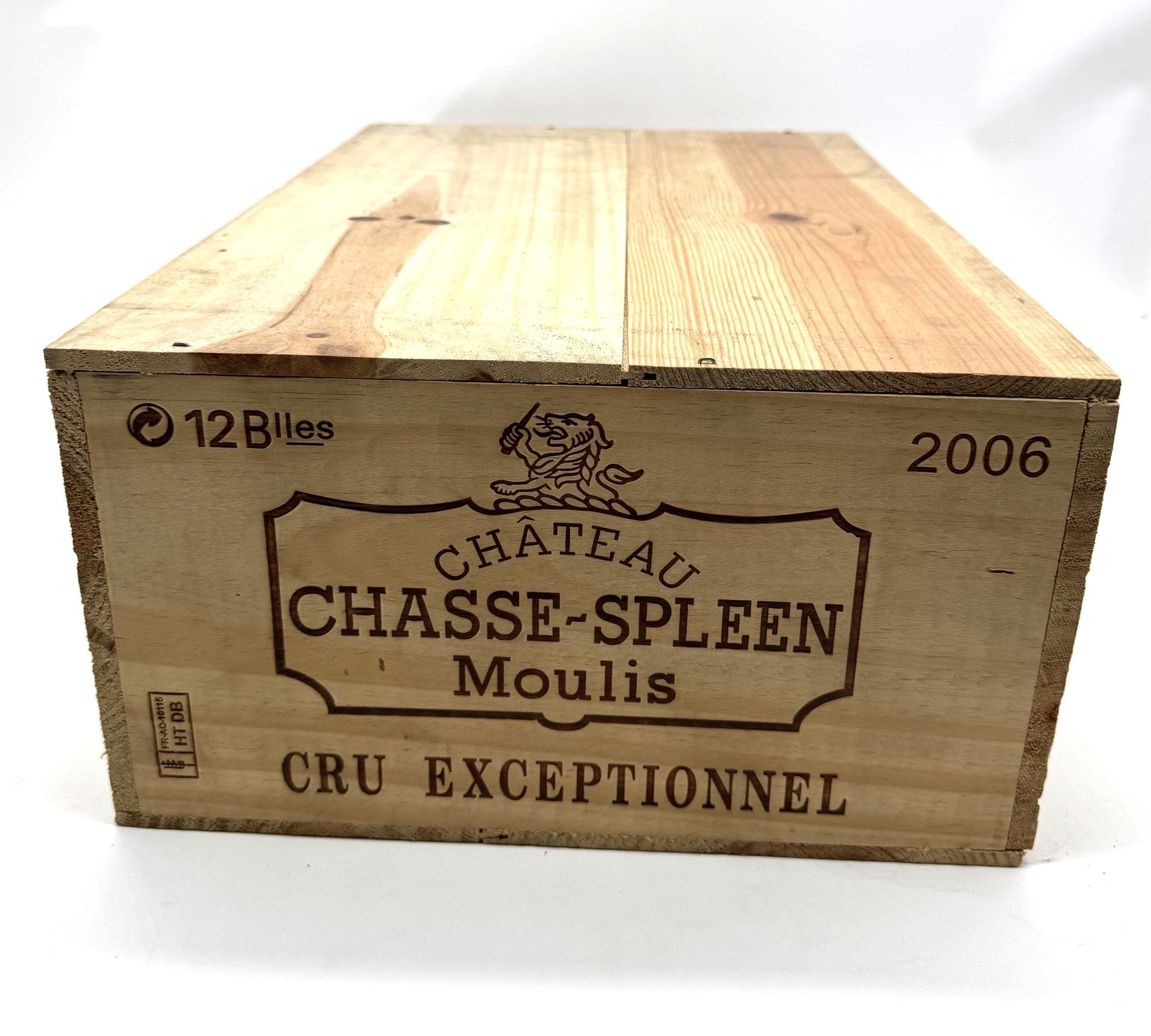 12 B CHÂTEAU CHASSE-SPLEEN (Caisse Bois d'origine), Moulis, 2006