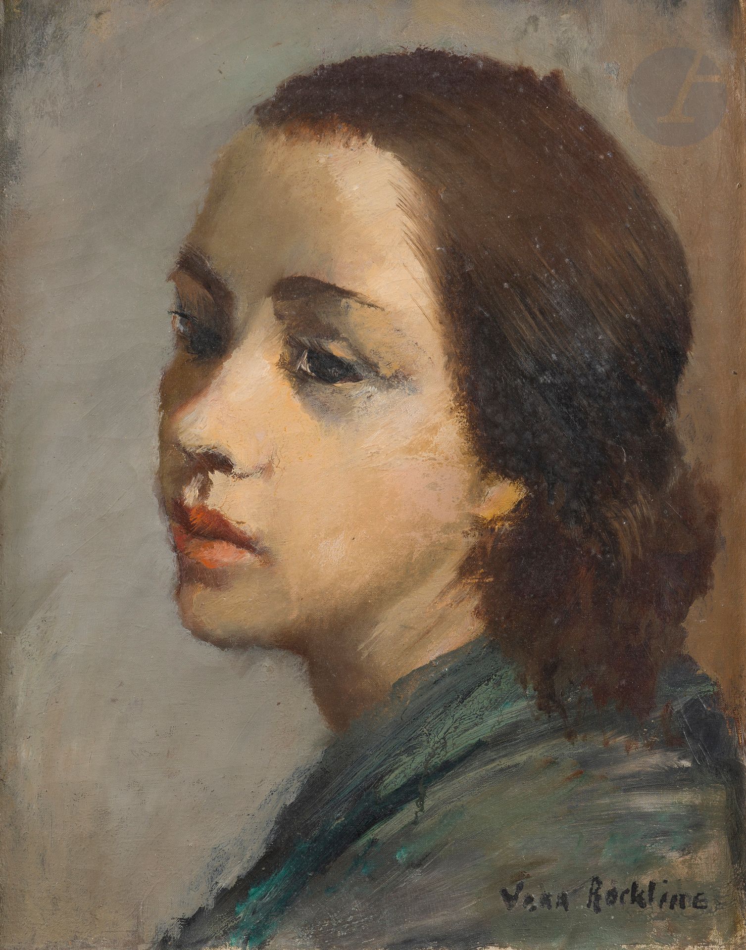 Vera Nikolaevna ROCKLINE (1896-1934) 
Portrait de jeune femme  
Huile sur toile. 
Signée en bas à droite. 
41 x 33 cm

Le certificat d’authenticité de M. Arthur Cavanna daté du 15 novembre 2023 sera remis à l’acheteur.

[ART RUSSE]