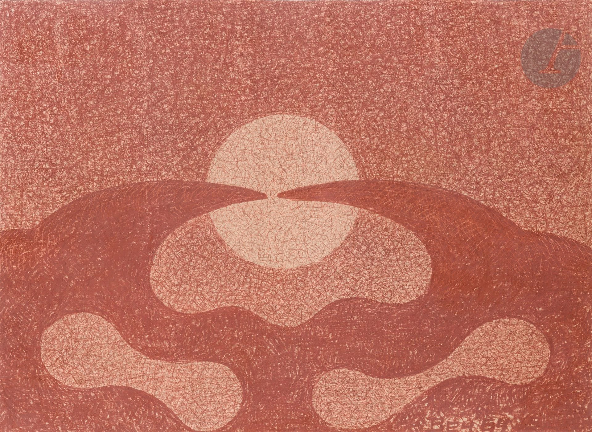Nikolai Yevgenyevich VETCHTOMOV (1923-2007)
Full moon, 1964
Colored pencil.
Signed and dated lower right.
33.5 x 46 cm (on view)

[RUSSIAN ART]