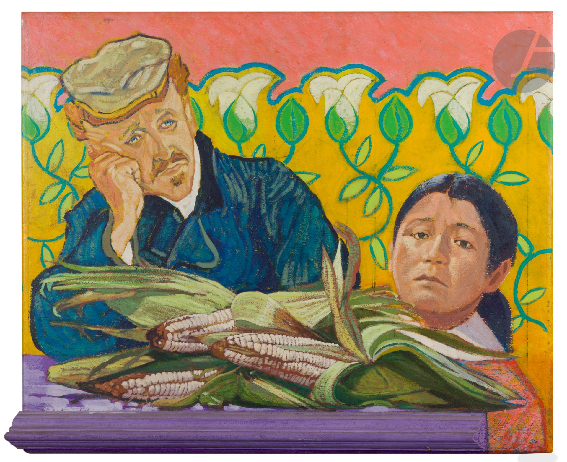 Herman BRAUN-VEGA [Peruvian] (1933-2019)
Le Songe du docteur Gachet after Van Gogh, 1999
Acrylic on panel.
Unsigned.
42 x 51 cm

This work is listed and reproduced on the artist's website.

We would like to thank Éric Braun and Didier Hannoir for the information they provided.