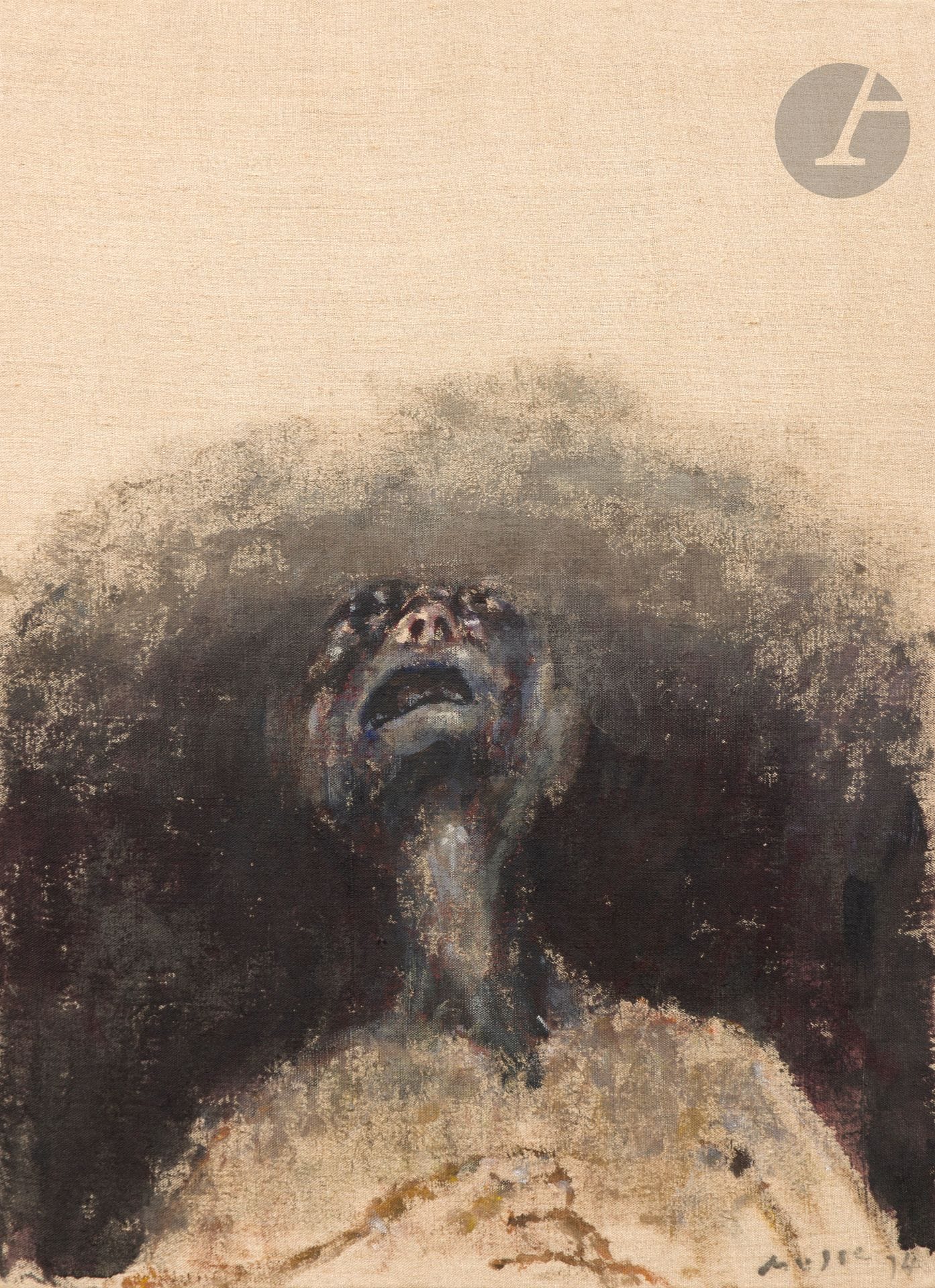 Zoran MUSIC [slovène] (1909-2005)
Nous ne sommes pas les derniers, 1974
Acrylique sur toile.
Signée et datée en bas à droite.
65 x 46 cm