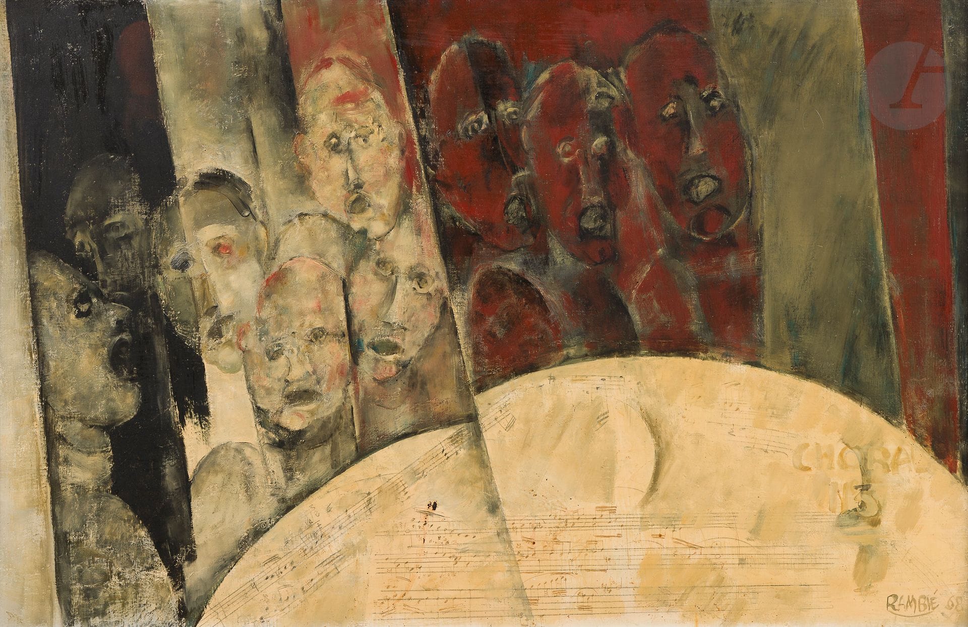 Paul RAMBIÉ (1919-2020)
Chorale n°3, 1968
Oil on canvas
Signed and dated lower right
65 x 100 cm