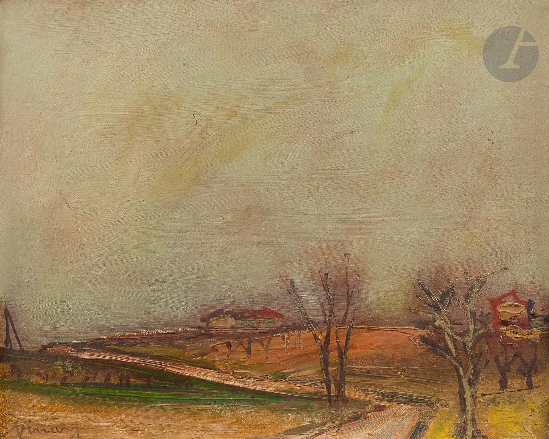 Jean VINAY (1907-1978)
The Road
Oil on millboard.
Signed lower left.
22 x 27 cm