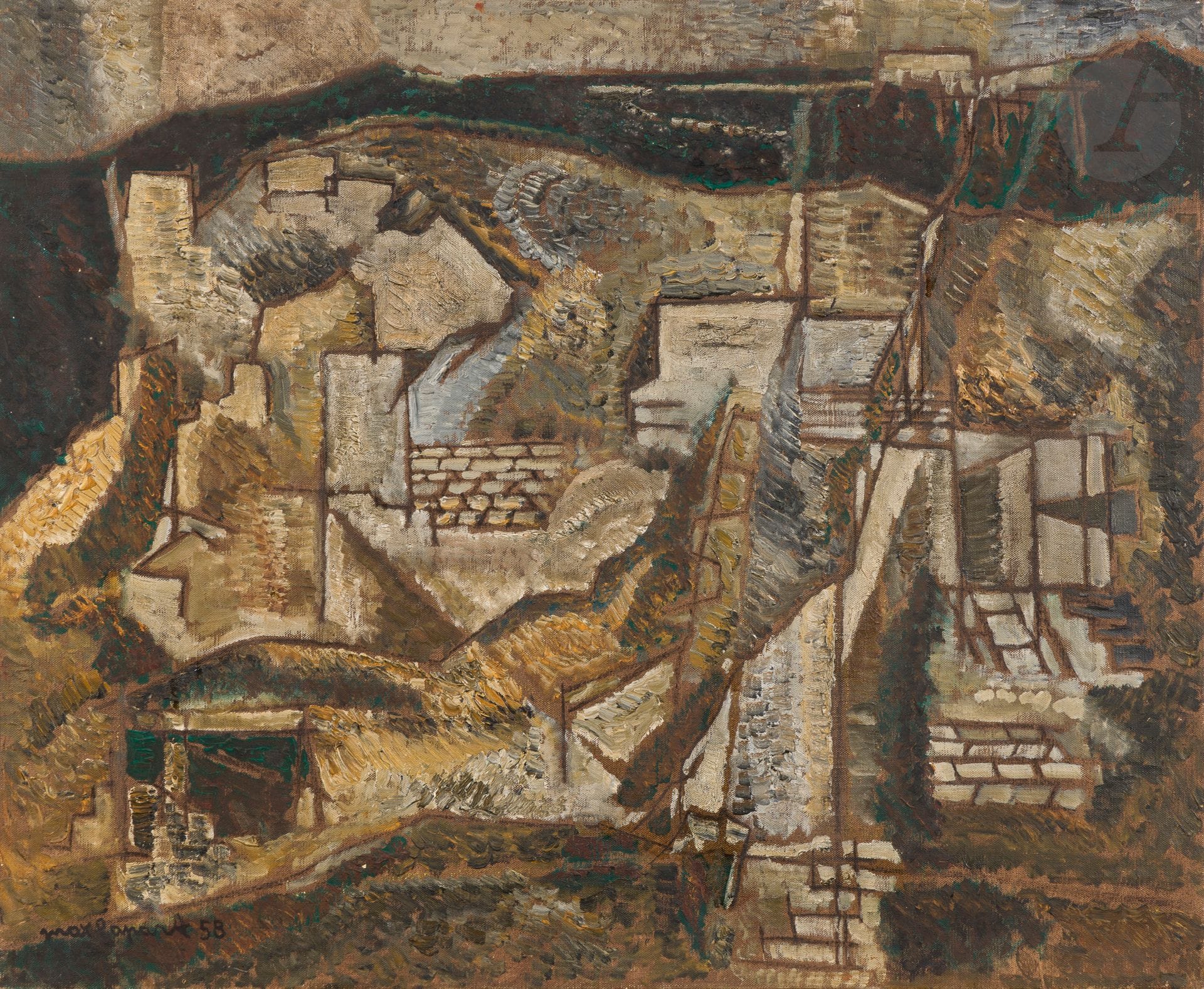 Max PAPART (1911-1994)
Les Baux, 1958
Oil on canvas.
Signed and dated lower left.
Signed, dated and titled on the back.
60 x 73 cm