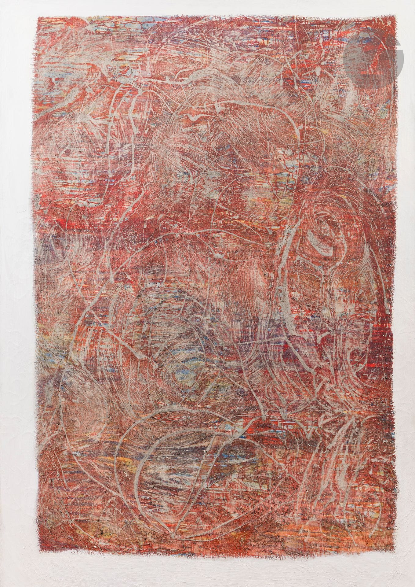 François FIEDLER (1921-2001)
Composition, 1997
Huile sur toile.
Signée et datée au dos.
162 x 113 cm