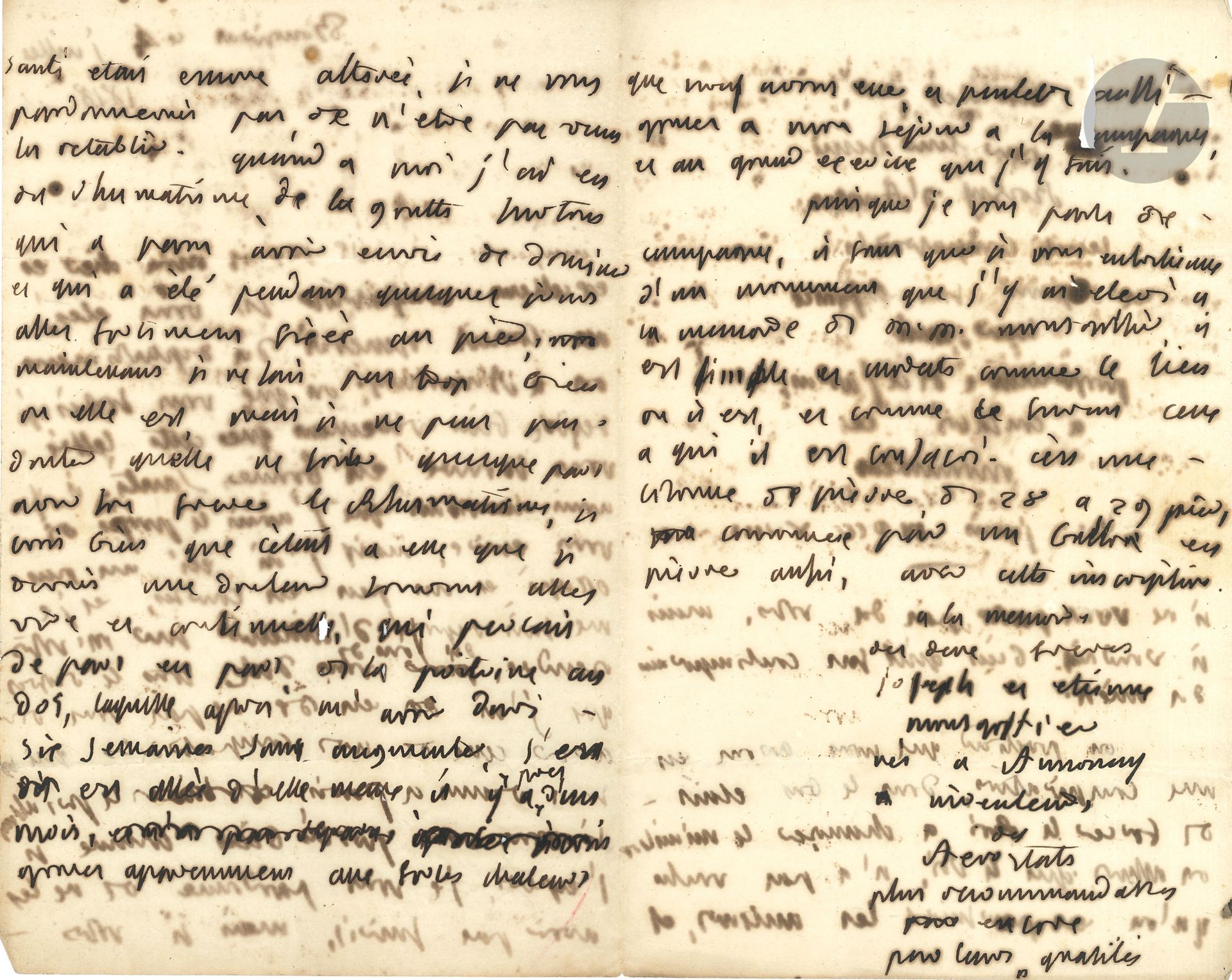François-Antoine de BOISSY D'ANGLAS (1756-1826) politician, Conventionnel (Ardèche) and senator. L.A.S., Bougival July 4, 1818, to Dr. Mathieu Duret, former mayor of Annonay; 6pages in-8, addressed.
Tribute to the Montgolfier brothers. He informs Duret of the monument he has had erected on his Bougival property in memory of the Montgolfier brothers: "It is a stone column, 28 to 29 feet high, crowned by a balloon also in stone", and transcribes the inscription: "to the memory of the two brothers Joseph and Étienne Montgolfier, born in Annonay and inventors of Aerostats, even more commendable for their moral qualities than for their genius, Boissy d'Anglas, their compatriot and from childhood their friend and owner of this garden, dedicated this monument on June 4, mdcccxviii". Then he alludes to "a conspiracy whose aim was to force the King to change the Ministry"...
