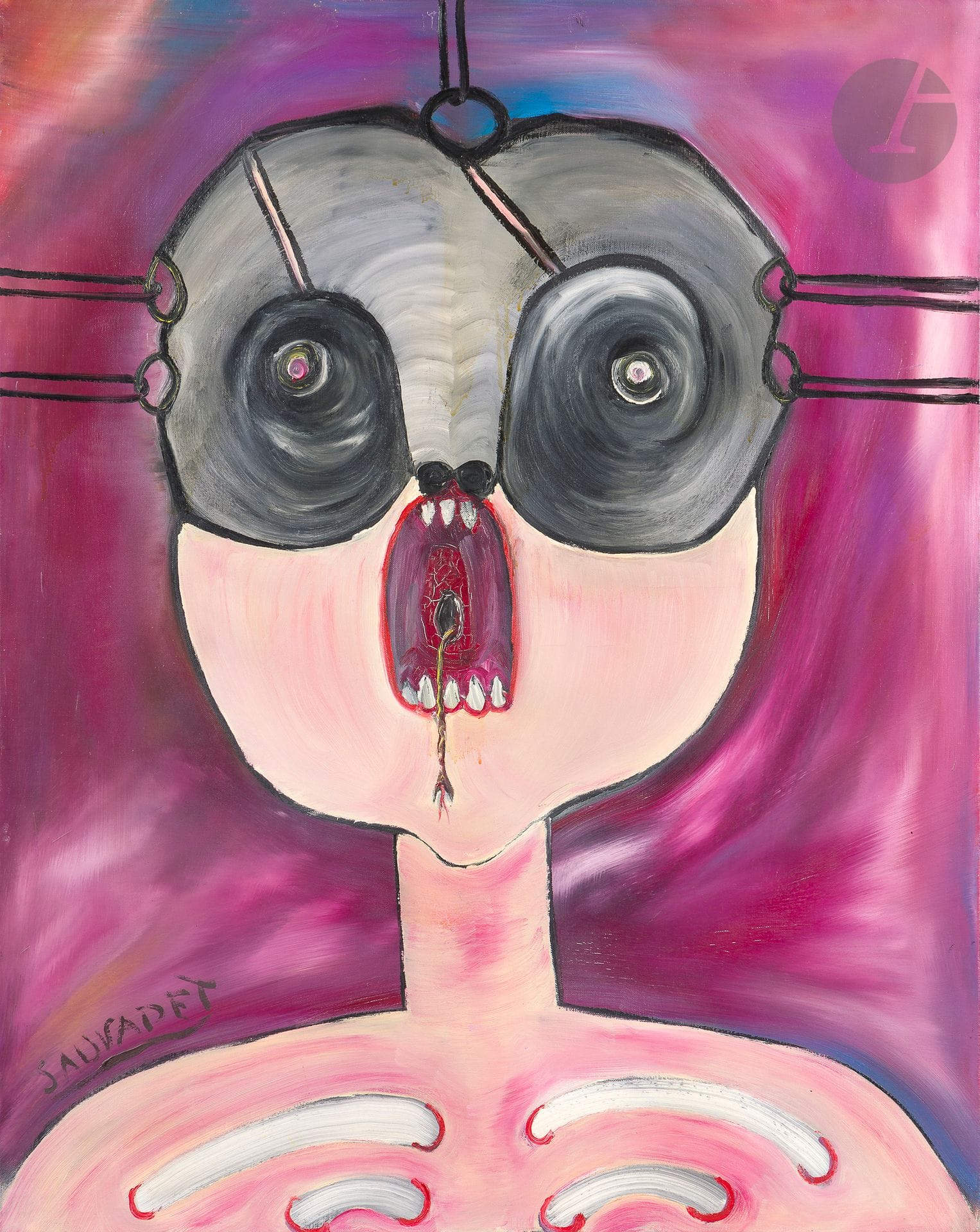 Yves SAUVADET (born 1945)
Figure
Oil on canvas.
Signed lower left.
Handwritten "Cérès" on the back on the stretcher.
92 x 73 cm