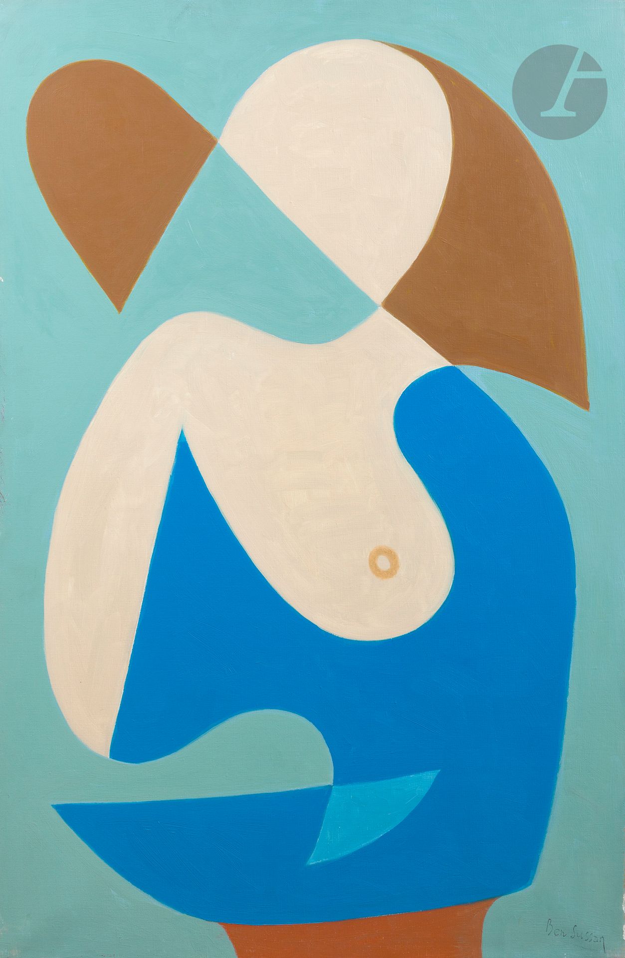René BEN SUSSAN (1895-1988)
Quelle grâce, 1975
Oil on canvas.
Stamped lower right.
Signed and dated on the back.
(Misses).
92 x 60 cm
