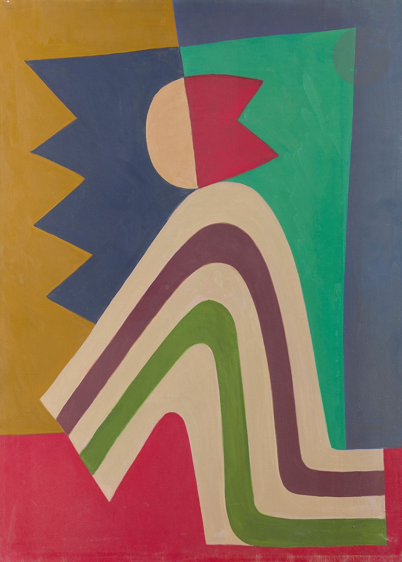 René BEN SUSSAN (1895-1988)
Orant, 1979
Oil on canvas.
Signed lower right.
Signed and dated on the back.
92 x 73 cm
