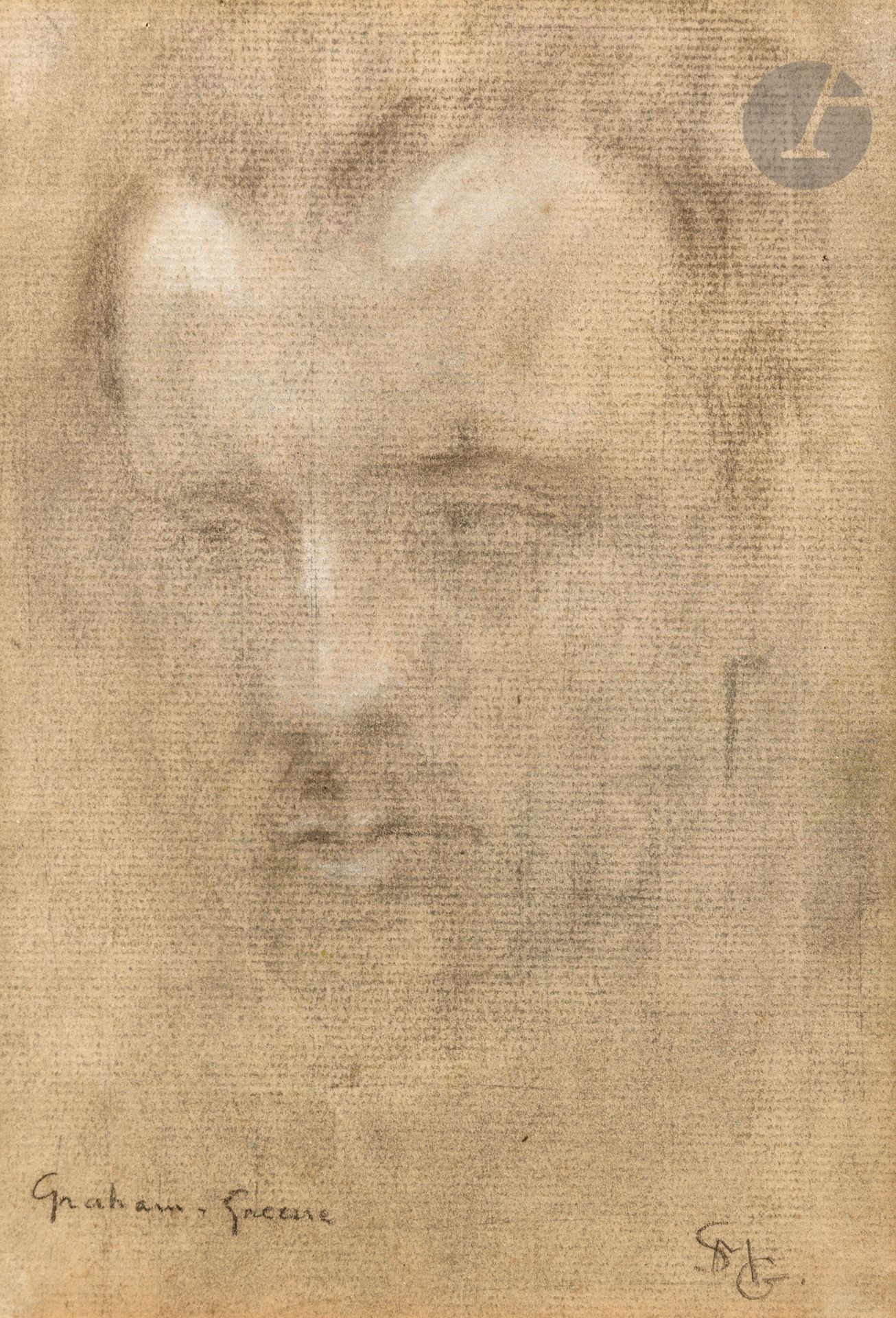 S.M. GUERIN
Portrait de Graham Greene
Fusain et estompe.
Monogrammé et titré.
28 x 19 cm