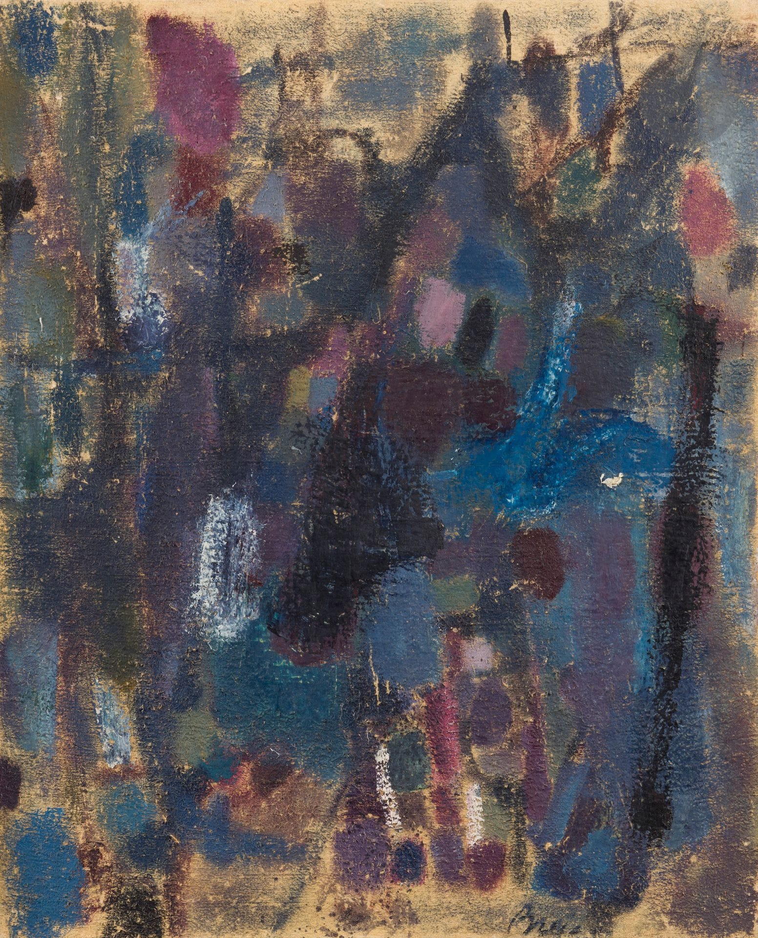 Camille BRYEN (1907-1977)
Ou-Ou, 1954
Oil on canvas.
Signed lower right.
46 x 38 cm

Exhibition: 
Bryen, Galerie Pierre, Paris, 1954.

Bibliography:
Jacqueline Boutet-Loyer, Camille Bryen, l'œuvre peint, Paris, Librairie des Quatre Chemins - Editart, 1986, no. 58, p. 120 (not reproduced).
