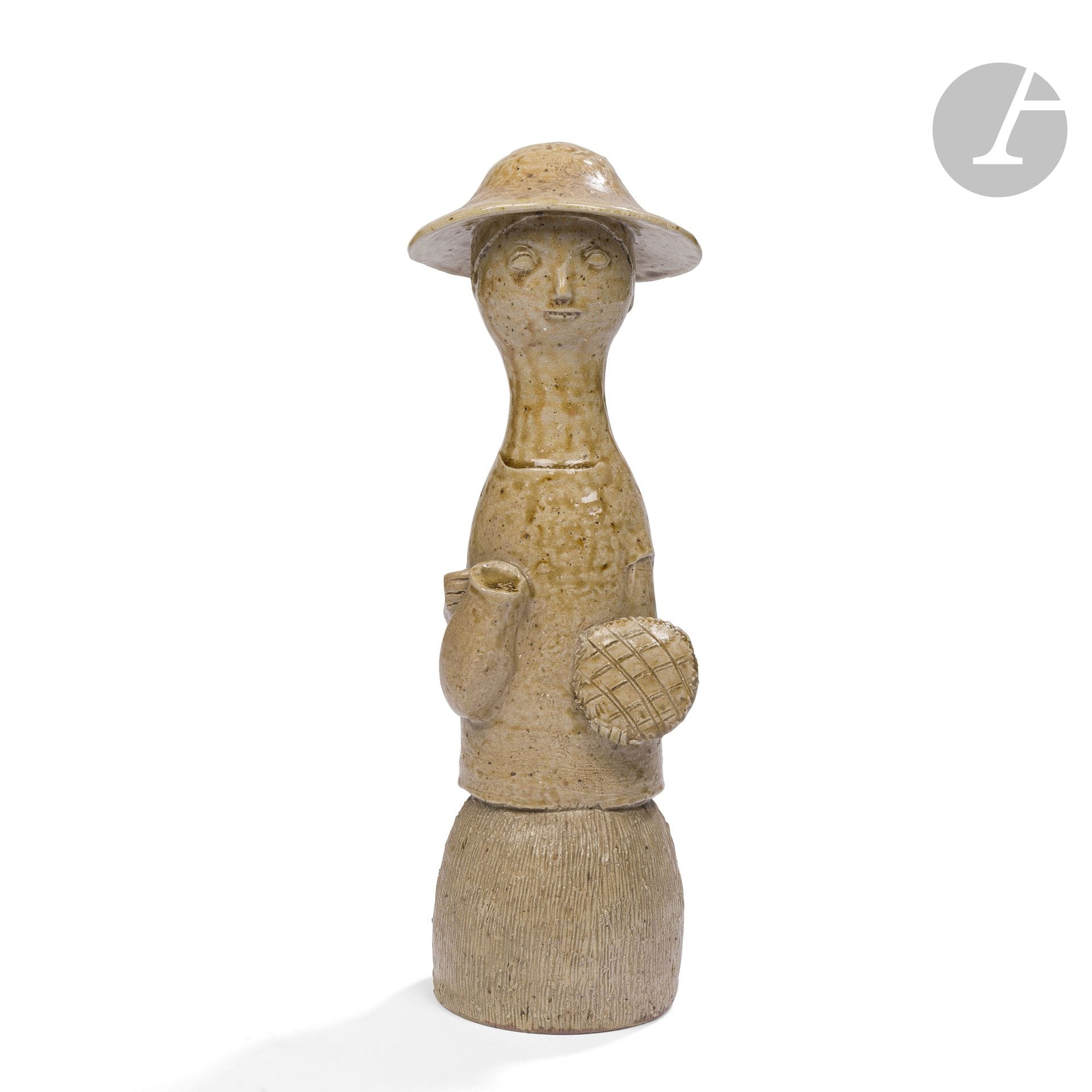 JEAN LERAT (1913-1992)
The Epiphany, circa 1958-1959
A sculpture. Enameled stoneware proof. Signed J.LERAT towards the base. H.37cm

Important notice:
This work will be included in the Jean et Jacqueline Lerat catalog raisonné currently being prepared under the direction of Jean-François Lerat.