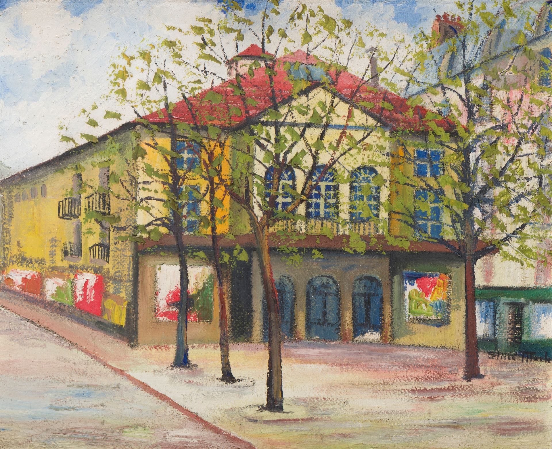 Élisée MACLET (1881-1962)
Le Théâtre de l'Atelier
Huile sur toile.
Signée en bas à droite.
50 x 61 cm