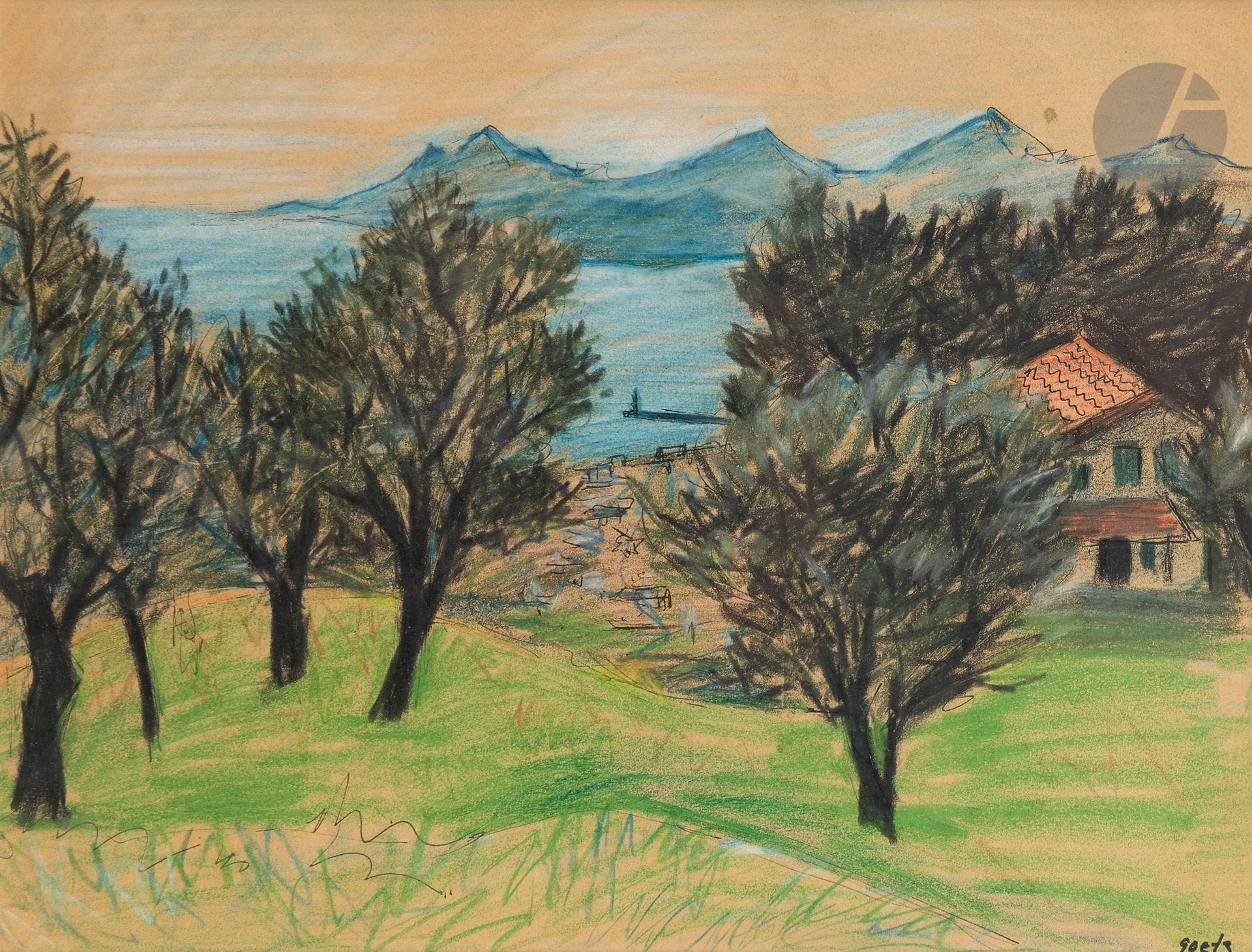 Henri GOETZ (1909-1989)
Seaside
Pastel, charcoal and ink on paper.
Signed lower right.
26 x 34 cm

We would like to thank Mr. Frédéric Nocera for confirming the authenticity of this work.