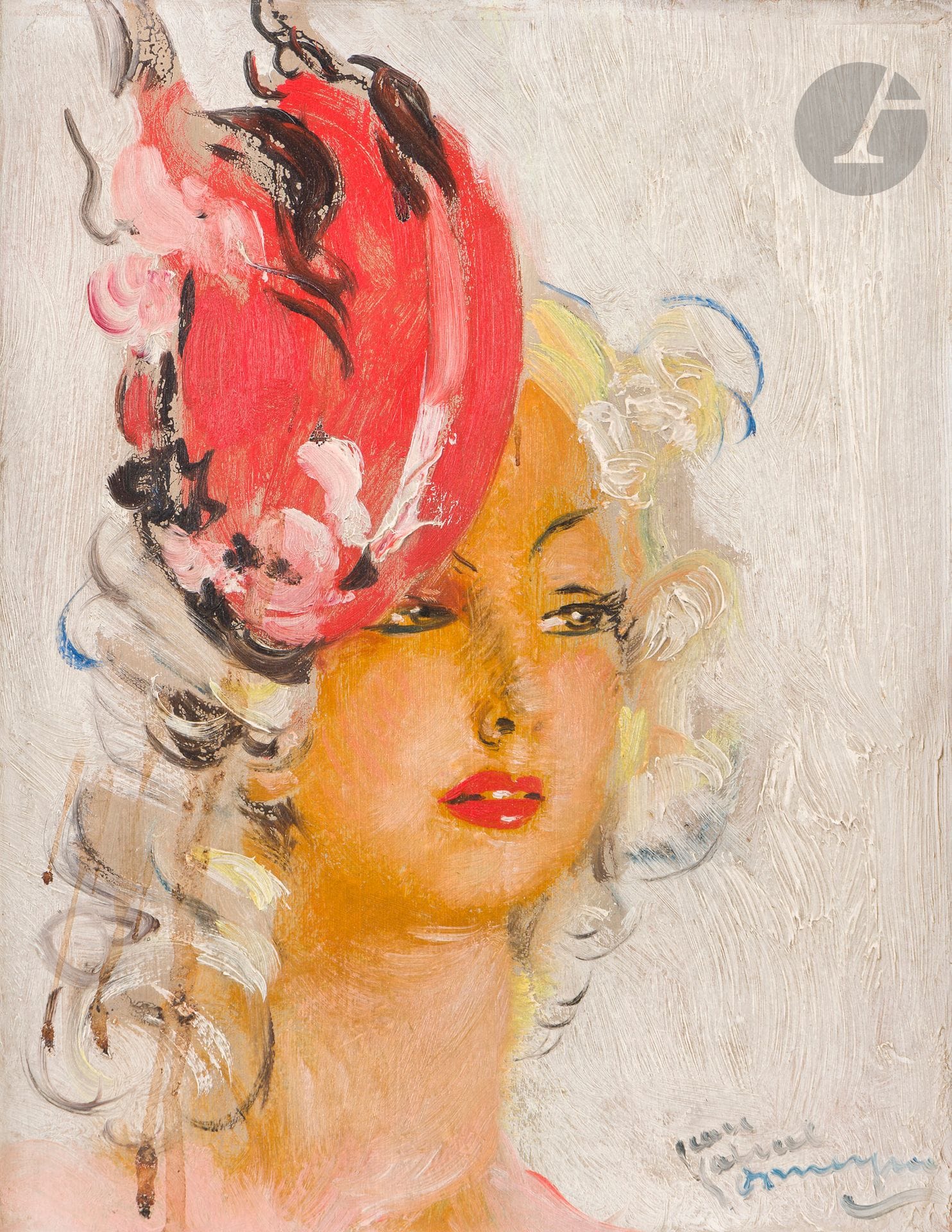 Jean-Gabriel DOMERGUE (1889-1962)
Martine
Huile sur isorel.
Signée en bas à droite.
24 x 19 cm