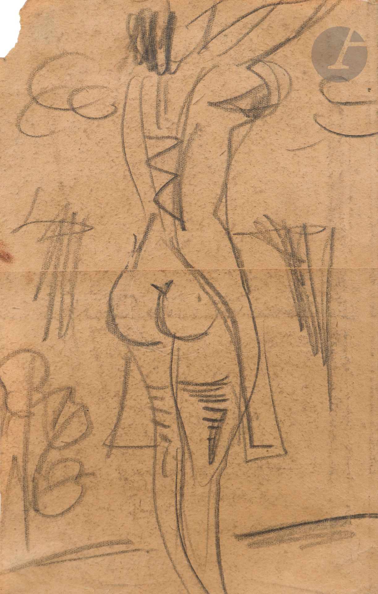 Miroslav Tichy (1926-2011)
Sans titre [Femme de dos], c. 1960-1970. 
Crayon noir sur papier. Étiquette de la Tichy Ocean Foundation avec numéro d’inventaire « 93-619 » au verso du cadre. Un certificat d’authenticité de la Tichy Ocean Foundation accompagne l’œuvre. 
25 x 16,2 cm - cadre 

Provenance : 
Collection particulière, Paris.