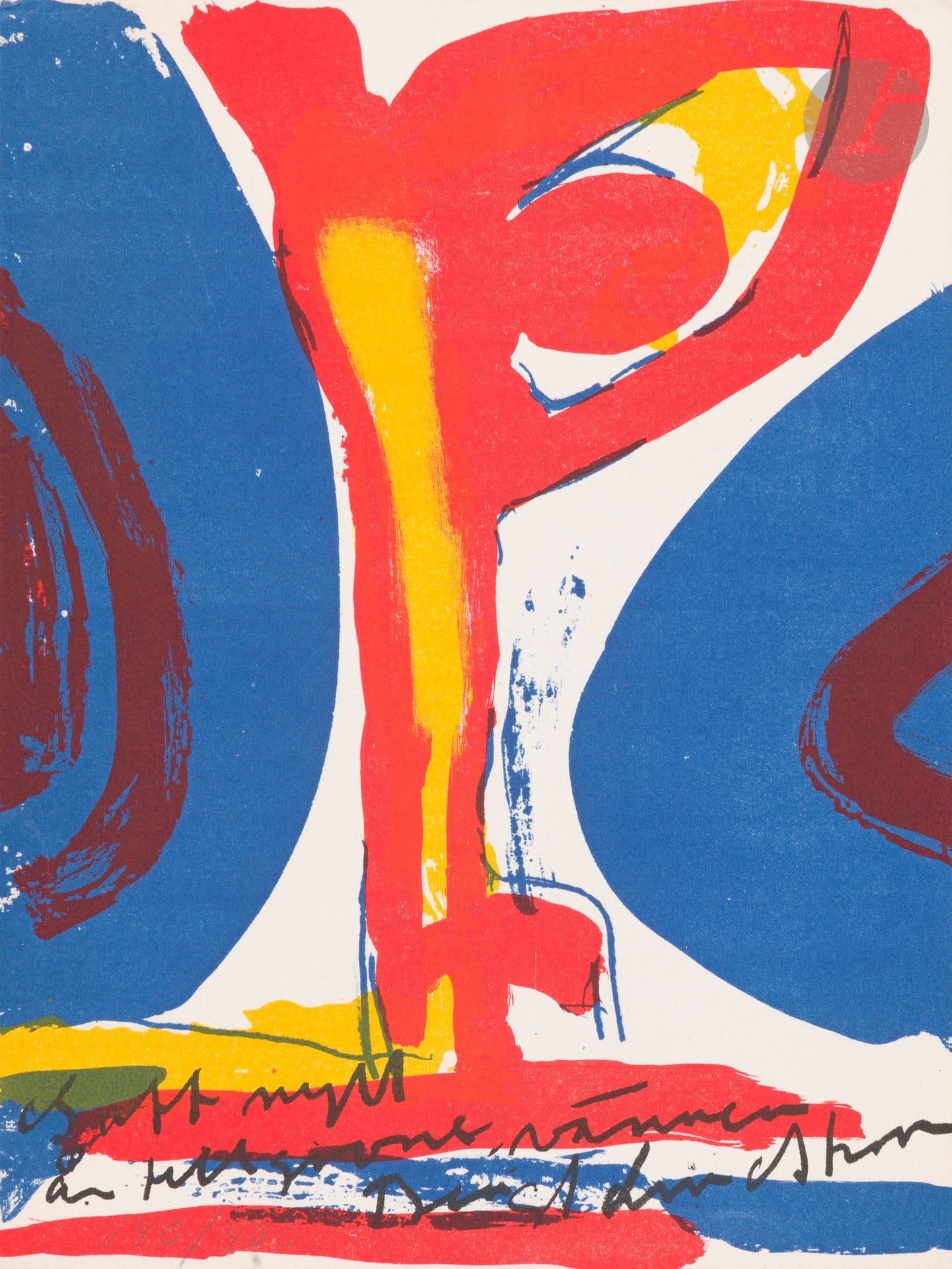 Bengt Lindström (Swedish) (1925-2008) 
Greeting cards. 1970s-1980s. Lithography. Each [215 x 287] or [240 x 306]. Printed in color. Reunion of 6 fine numbered proofs on heavyweight vellum (from runs of 250 to 500), with artist's notes, signed.
