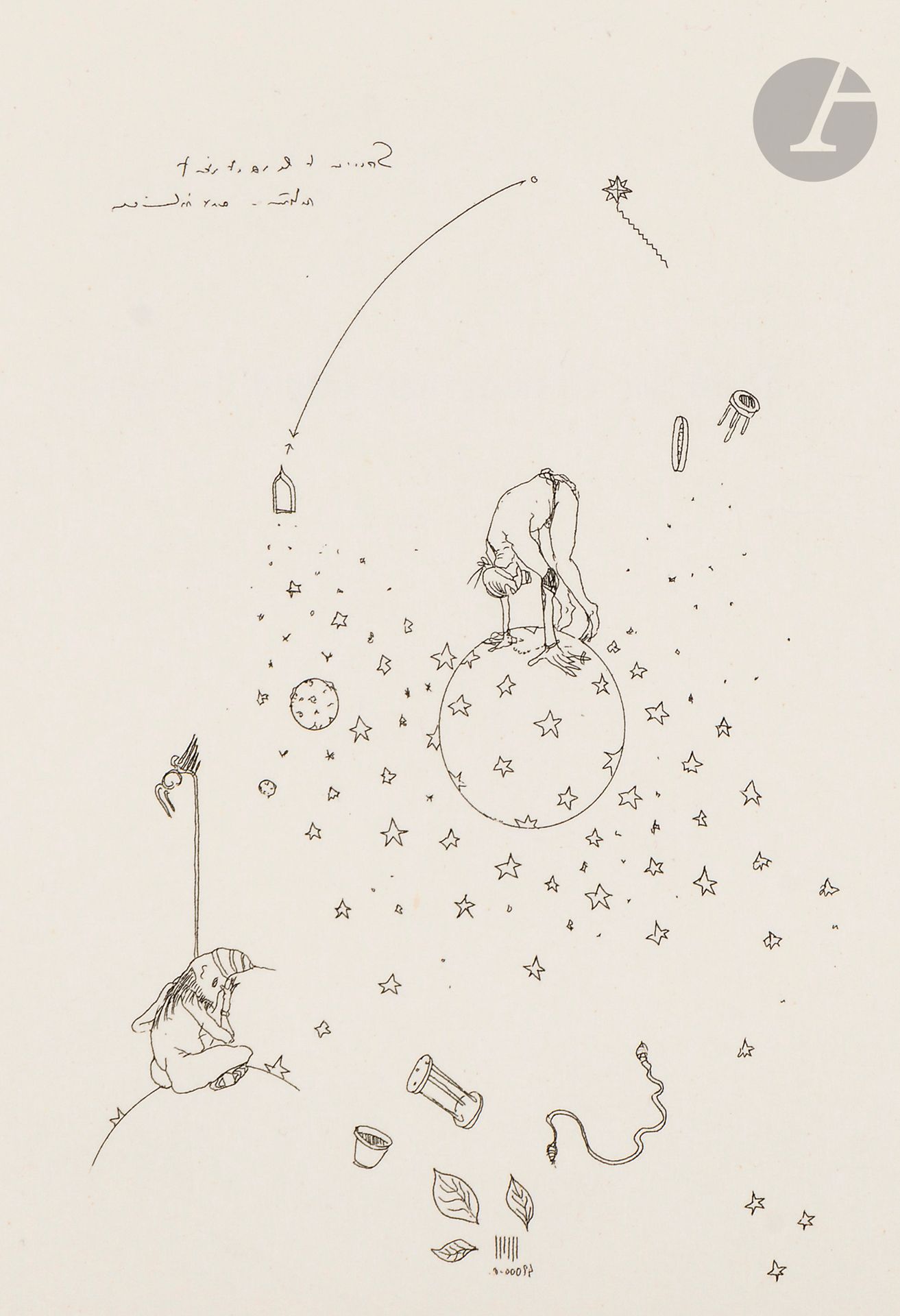 Philippe Favier (né en 1957) 
Porchia (Antonio). Voix. Paris, Les Francs Bibliophiles, 1993. Un vol. petit in-4 [195 x 240], en feuilles, sur vélin, illustré de 14 gravures à l’eau-forte originales hors-texte, tirées sur japon pelure appliqué. Cartonnage et étui de toile gris perle. Exemplaire numéroté et nominatif, d’un tirage à 135, signé au crayon par l’artiste. 
Joint: suite additionnelle des planches à grandes marges et menu illustré pour un dîner des Francs Bibliophiles (9 février 1994), sous portefeuille toilé gris perle.