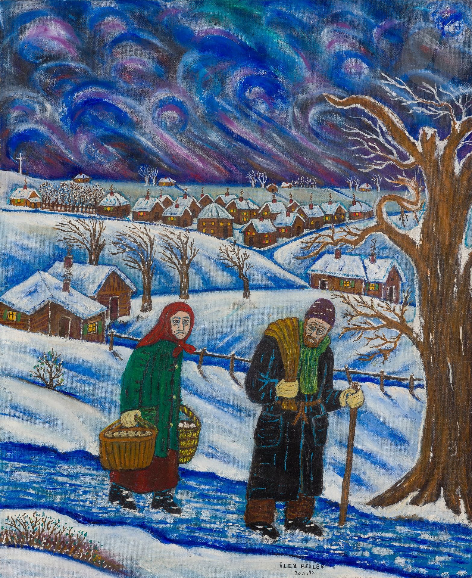 °Chaim BELLER-ILEX (1914-2005)
Couple de juifs et village sous la neige, 1992
Huile sur toile.
Signée et datée en bas au centre.
61 x 50 cm







Mots clés :
judaïca, juif, juive, hébreux, rabbins, jewish, torah, hebrew, hebraica, judaisme, synagogue, sionisme, pessah, pessach, haggada, haggadah, hagada, hagadah, passover, menora, menorah, hannuka, hannuca, hannoucca, hanouccah, torah, juden, israélite, Israël, antisemitism, antisémitisme, dreyfus, meguila, sepharade, sefarad, ketouba