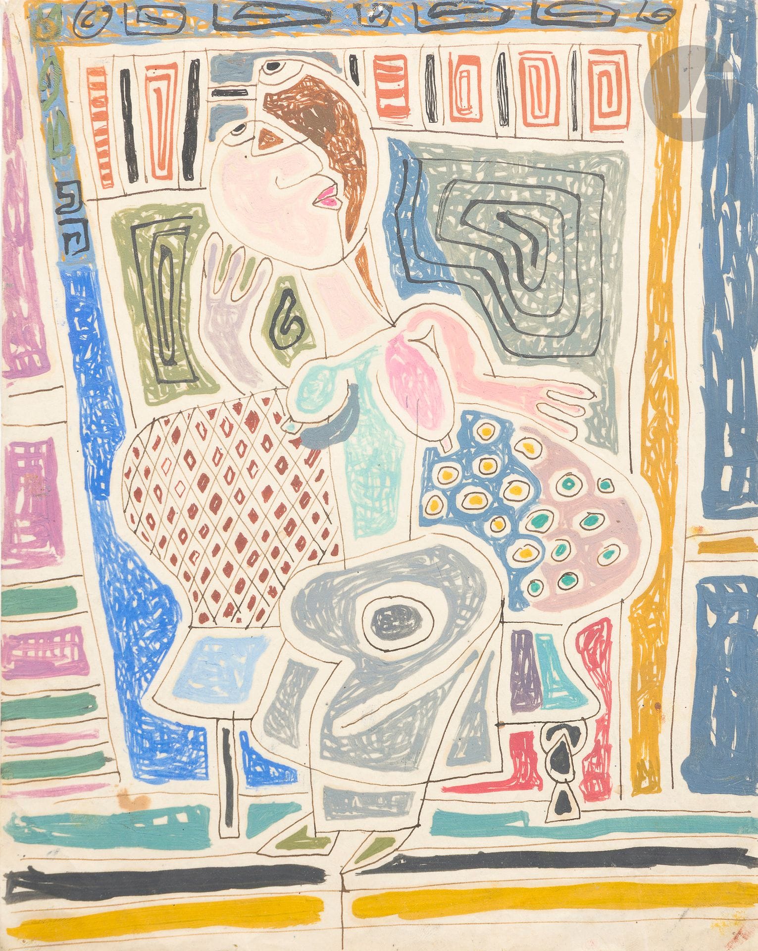Edward MATUSZCZAK (1906-1965) 
Female figure 
Ink and gouache. 
Unsigned. 
28 x 21.5 cm 
Provenance: Acquired directly from the artist's family by the current owner's parents.







Keywords:
judaica, jew, jewish, hebrew, rabbis, jewish, torah, hebrew, hebraica, judaism, synagogue, zionism, pessah, pessach, haggada, haggadah, hagada, hagadah, passover, menora, menorah, hannuka, hannuca, hannucca, hanouccah, torah, juden, israélite, Israël, antisemitism, antisémitisme, dreyfus, meguila, sepharade, sefarad, ketouba