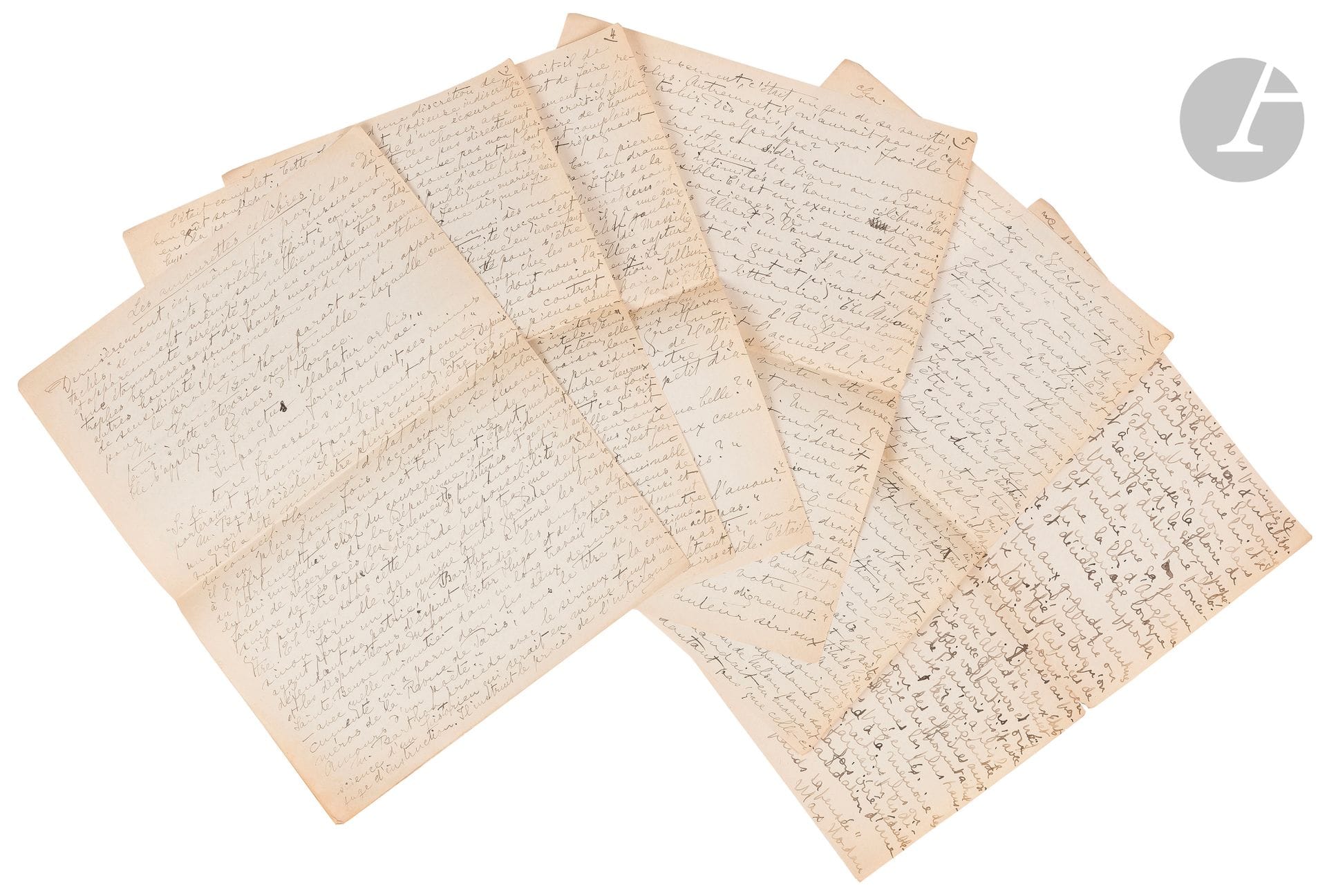°[MANUSCRITS] Max NORDAU (1849-1923)
Les amourettes célèbres
Manuscrit autographe titré et signé. Madrid, le 5 août. Texte en français.
7 p. in-4 numérotées (27 x 21 cm). Manuscrit complet.
Dans ce manuscrit, Nordau profite de la recension d’un livre de Louis Barthou, dans lequel celui-ci étudie les amours de Sainte-Beuve et de Madame Victor Hugo, pour dire tout le mal qu’il pense de ceux qui, comme Sainte-Beuve, détruisent sans vergogne un mariage :
« Dans cette histoire, Sainte-Beuve apparaît comme un bien triste sire. Il arrive de sa province à Paris, inconnu, petit débutant des lettres, et est accueilli généreusement par Victor Hugo déjà glorieux. Il se lie d’amitié avec lui, devient un familier de son foyer, et en profite pour y porter le déshonneur en détournant sa femme de son devoir ».
Nordau poursuit son exposé en regrettant la tolérance, qui selon lui « ne se justifie pas lorsqu’on prétend nous amuser avec les historiettes des caprices de gens notoires ».
Il termine sa critique par une formule puissante :
« Et quel mauvais service on rend à la mémoire des auteurs dont on détaille ainsi les distractions plus ou moins malpropres. On ne les grandit jamais, on les diminue souvent, et on les déshonore parfois irrémédiablement ».








Mots clés :
judaïca, juif, juive, hébreux, rabbins, jewish, torah, hebrew, hebraica, judaisme, synagogue, sionisme, pessah, pessach, haggada, haggadah, hagada, hagadah, passover, menora, menorah, hannuka, hannuca, hannoucca, hanouccah, torah, juden, israélite, Israël, antisemitism, antisémitisme, dreyfus, meguila, sepharade, sefarad, ketouba
