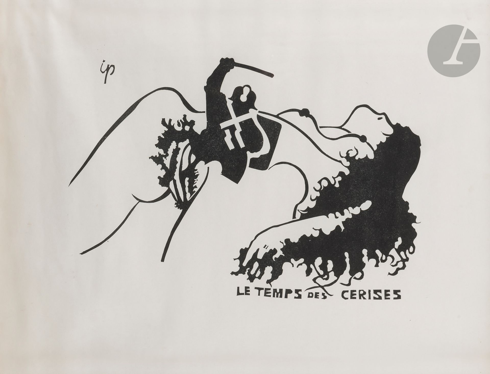Jean Ipousteguy (1920-2006) 
Qui tient le revolver? ; Le Temps des cerises; Tic tac tic tac tic tactic. Affiches pour Mai 68. 1968. Sérigraphie. Chaque à vue : 565 x 430 mm ou 430 x 565 mm. Belles épreuves sur vélin blanc. Toutes marges. Cadres (non examinée hors des cadres). Ens. 3 p. 
Provenance: collection Lilette Berger, veuve de Sam Szafran (1934-2019), Malakoff.