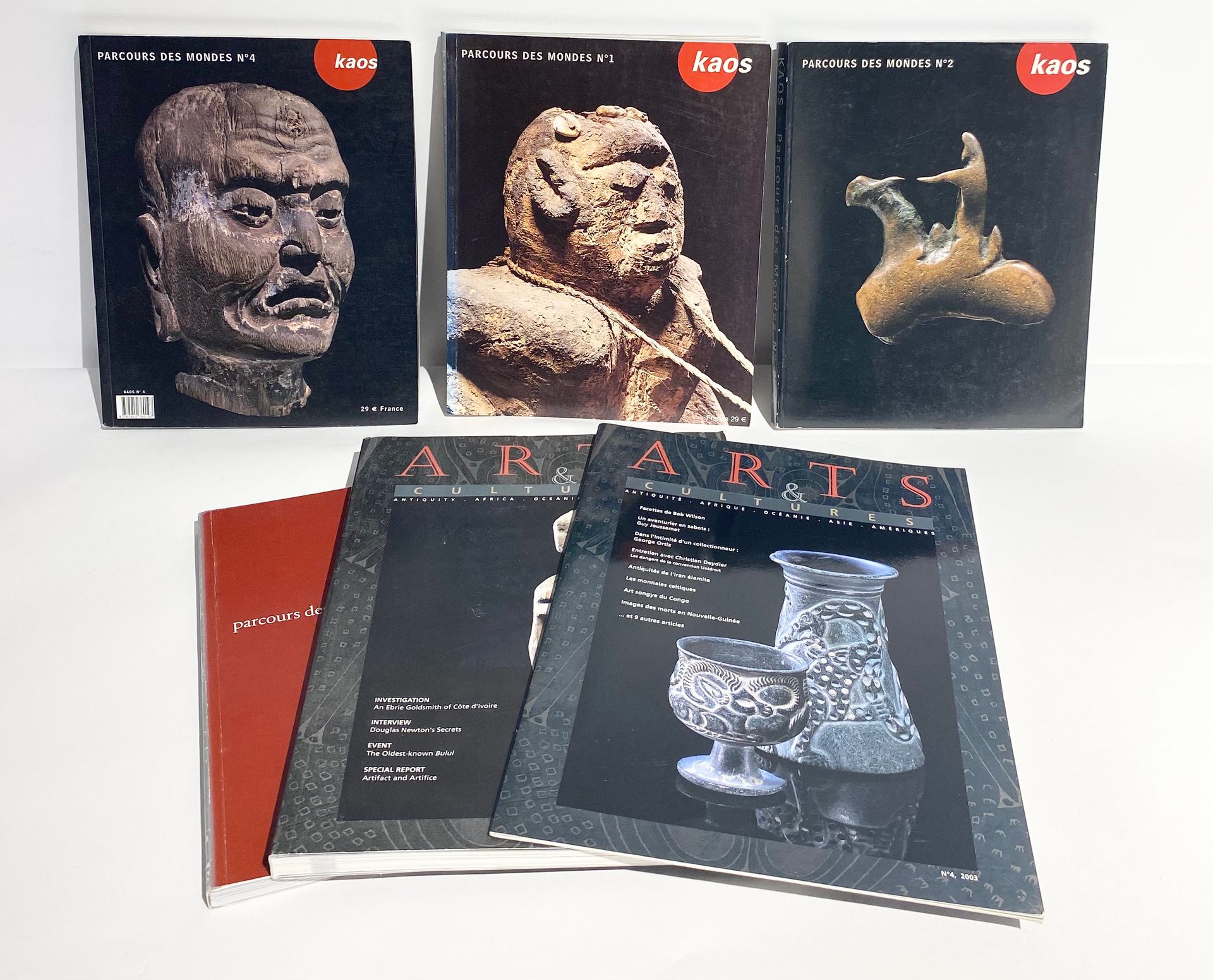 Lot de 6 magazines de Kao - art et culture des années 2000.