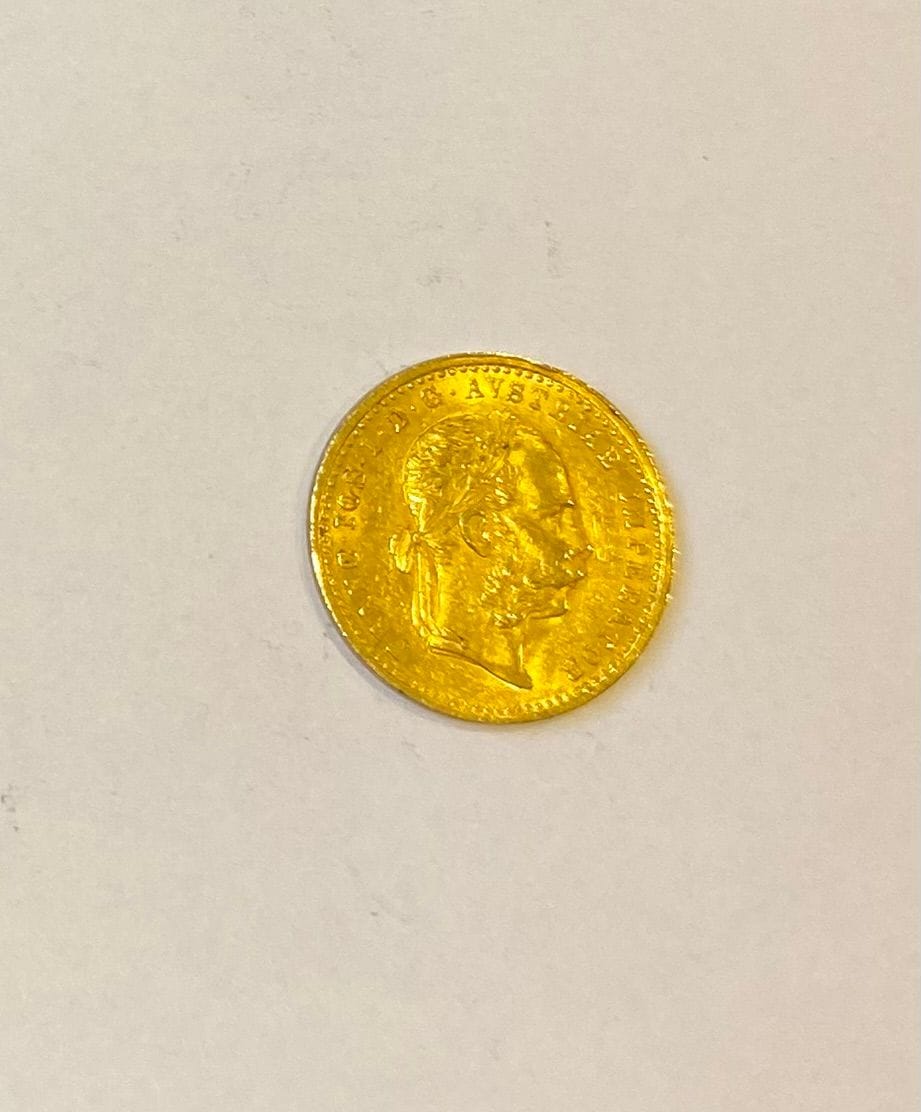 1 Ducat en or François Joseph.



Frais acheteur pièces et lots en or : 9,6% TTC -  8% HT 



Frais acheteur lots d'argenterie : 20% TTC - 16,67% HT