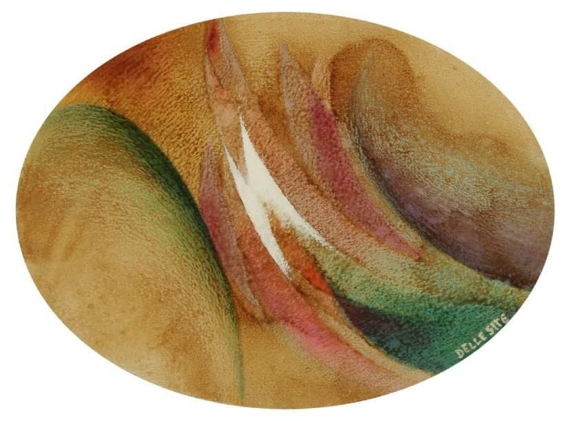 Mino DELLE SITE (1914-1996)
Galaxie en expansion, 1969. Huile sur toile ovale. Signée en bas à droite. Titrée et datée au dos. 30 x 40 cm Expositions: 1973 Rome, Mino Delle Site, peintures depuis 1947, Astrolabe Art, n°26, reproduit page 32 du catalogue 1976 Marco Island (Florida), Mino Delle Site, Country Club 1997 Rome, Rétrospective Mino Delle Site, Association Athenaeum N.A.E. 2005 Bari, Exposition personnelle, Galerie La Panchetta 2006 Rome, Mino Delle Site, Galerie Nationale d?Art Moderne - Musée Boncompagni Ludovisi 2006 Lecce, Musée provincial, Mino Delle Site (Dixième anniversaire de sa mort) Bibliographie: Monographie Mino Delle Site, Fabrizio Fabbri Editore EFFE, Pérouse, 2006, reproduit page 111