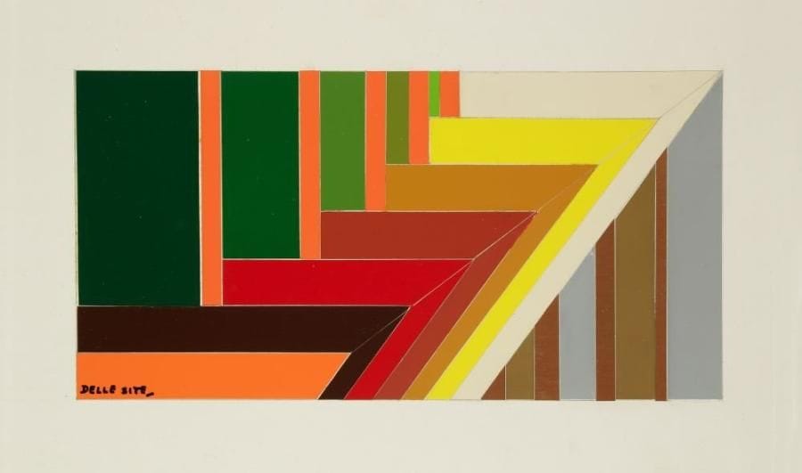 Mino DELLE SITE (1914-1996)
Signes du zodiaque - Bélier, 1975. Collage. Signé en bas à gauche. 50 x 70 cm Expositions: 1975 Rome, «Mino Delle Site Compositions Visio-conceptuelles», Galerie Remo Croce 1989 Lecce, Musée provincial, Mino Delle Site, Aeropittura et au-delà, depuis 1930 1997 Rome, Rétrospective Mino Delle Site, Association Athenaeum N.A.E. 2005 Bari, Exposition personnelle, Galerie La Panchetta 2006 Rome, Mino Delle Site, Galerie Nationale d?Art Moderne - Musée Boncompagni Ludovisi 2006 Lecce, Musée provincial, Mino Delle Site (Dixième anniversaire de sa mort)