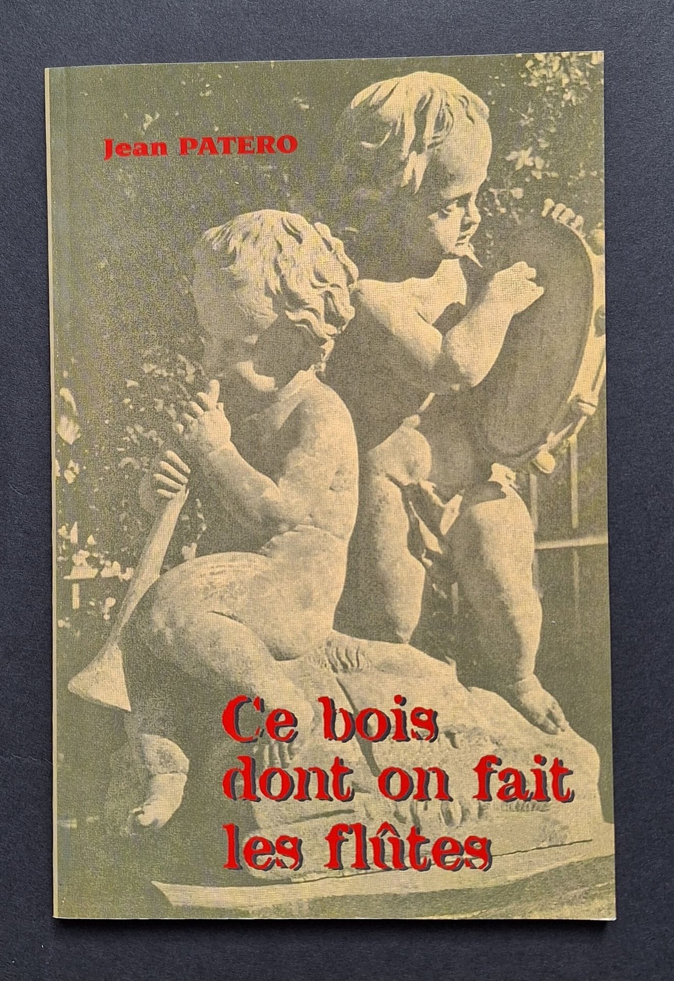 PATERO, JEAN (1926) [Dédicacé à Lucien Clergue]
Ce bois dont on fait les flûtes.
Autoédition, 1985.
In-4 (23 x 15 cm). Édition originale brochée, dédicacée par le flutiste Jean Patero à Lucien Clergue. 94 pp. Couverture souple illustrée.