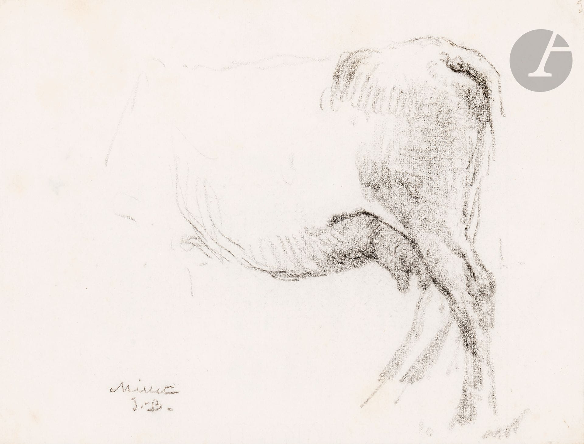Jean-Baptiste MILLET (Gréville-Hague 1830 - 1906 Auvers-sur-Oise)
Lot de sept dessins : trois paysages et quatre scènes de genre
Crayon noir.
Signés.
Formats divers.