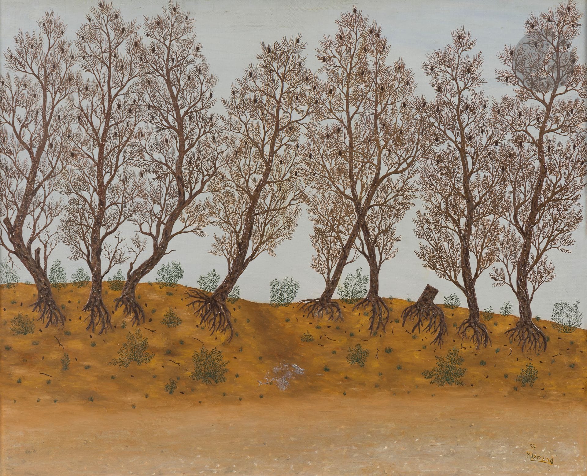 Maurice LOIRAND (1922-2008)
Trees, 1957
Oil on canvas.
Signed and dated lower right.
50 x 61 cm