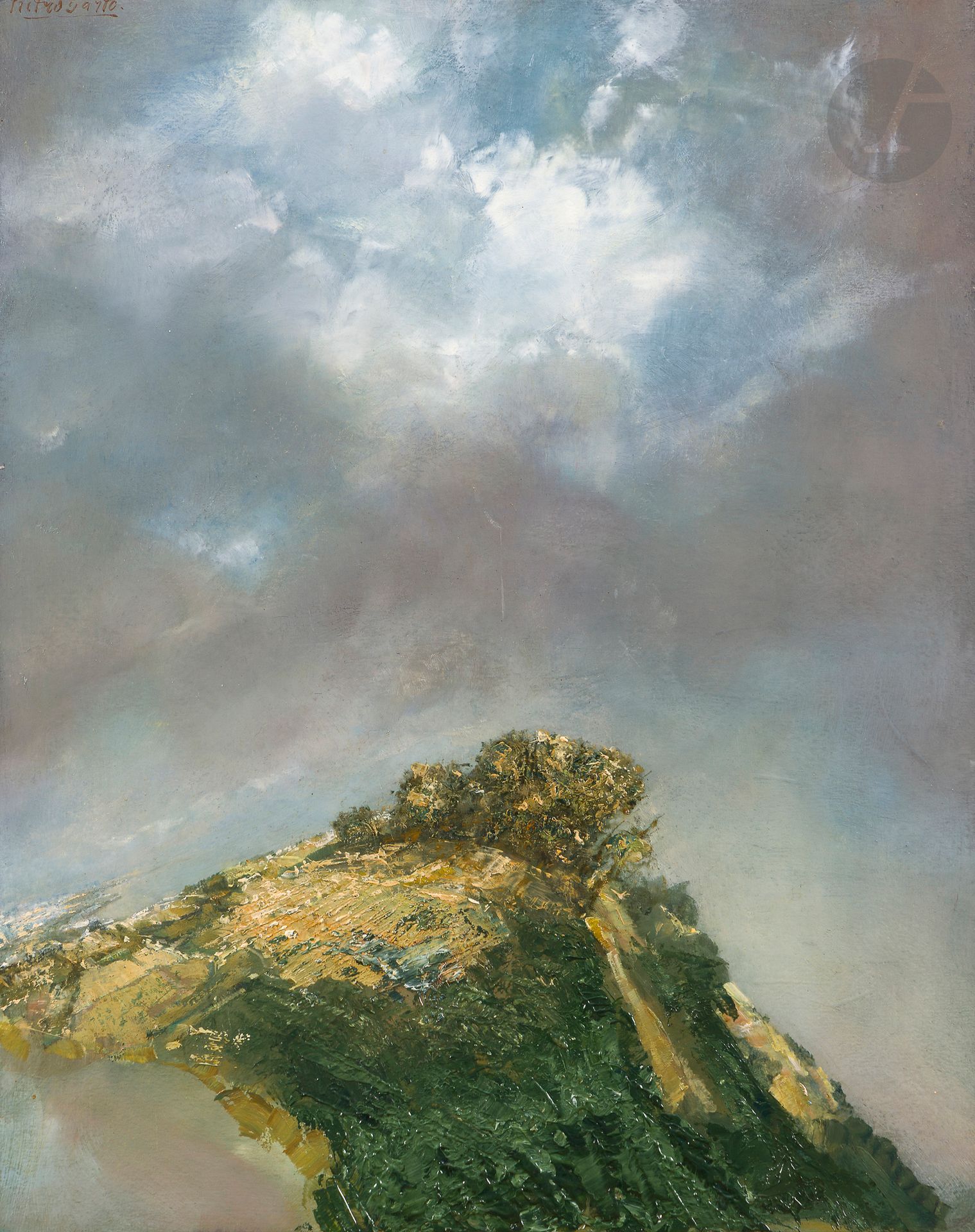 Pietro SARTO [suisse] (né en 1930)
Lausanne vue de Yens, 1999
Huile sur panneau.
Signée en haut à gauche.
50 x 40 cm

Provenance : 
Galerie Jacques Benador, Genève.

Exposition : 
Fondation de l'Hermitage, Lausanne, 17 – 26 novembre 2000 (étiquettes au dos).