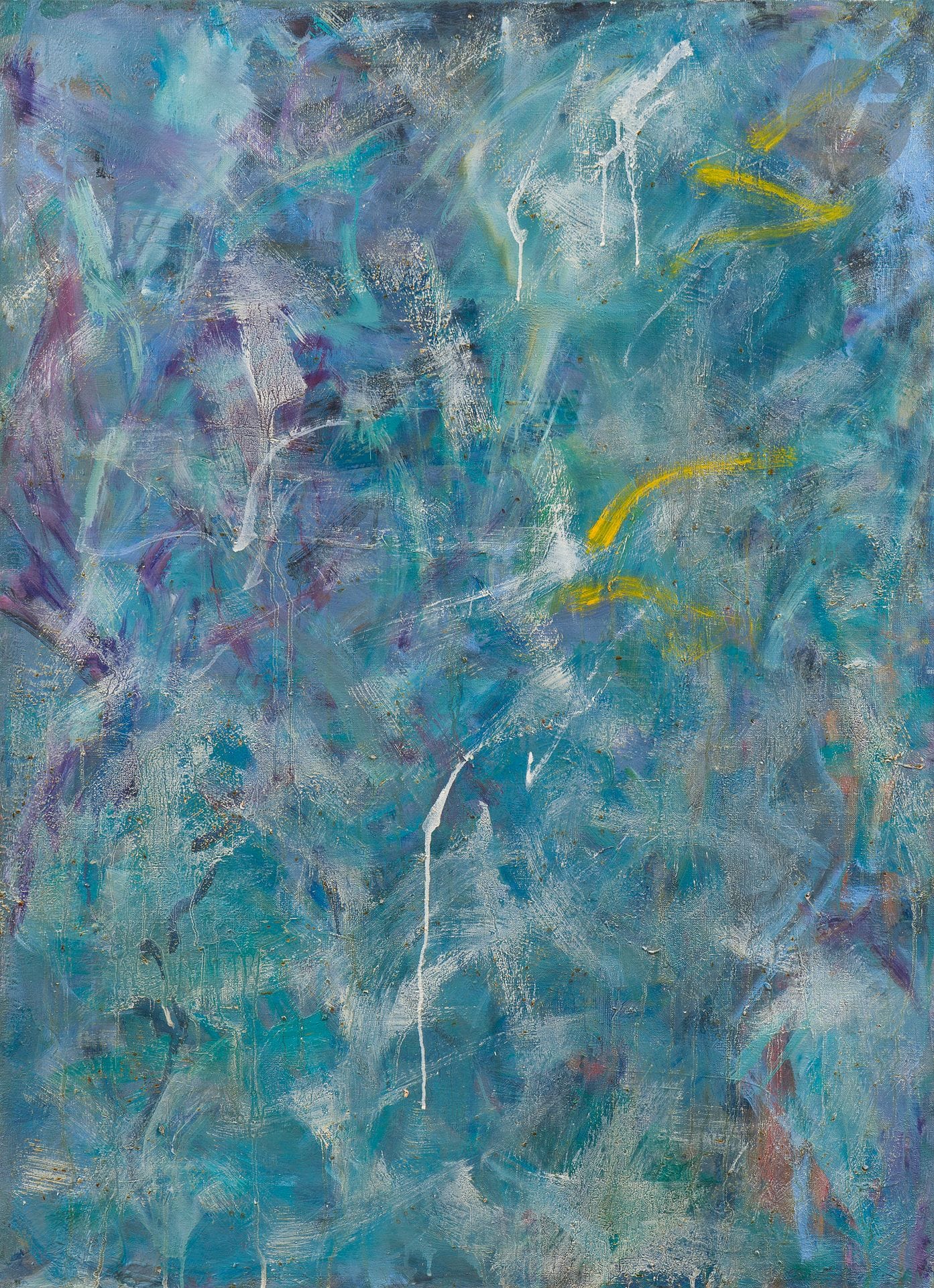 Hanna BEN DOV [Israeli] (1919-2009) Three motifs Oil on canvas, unsigned. 100 x 73 cm Provenance: Musée Saint-Denis, Reims, November 10 - December 3, 1984.