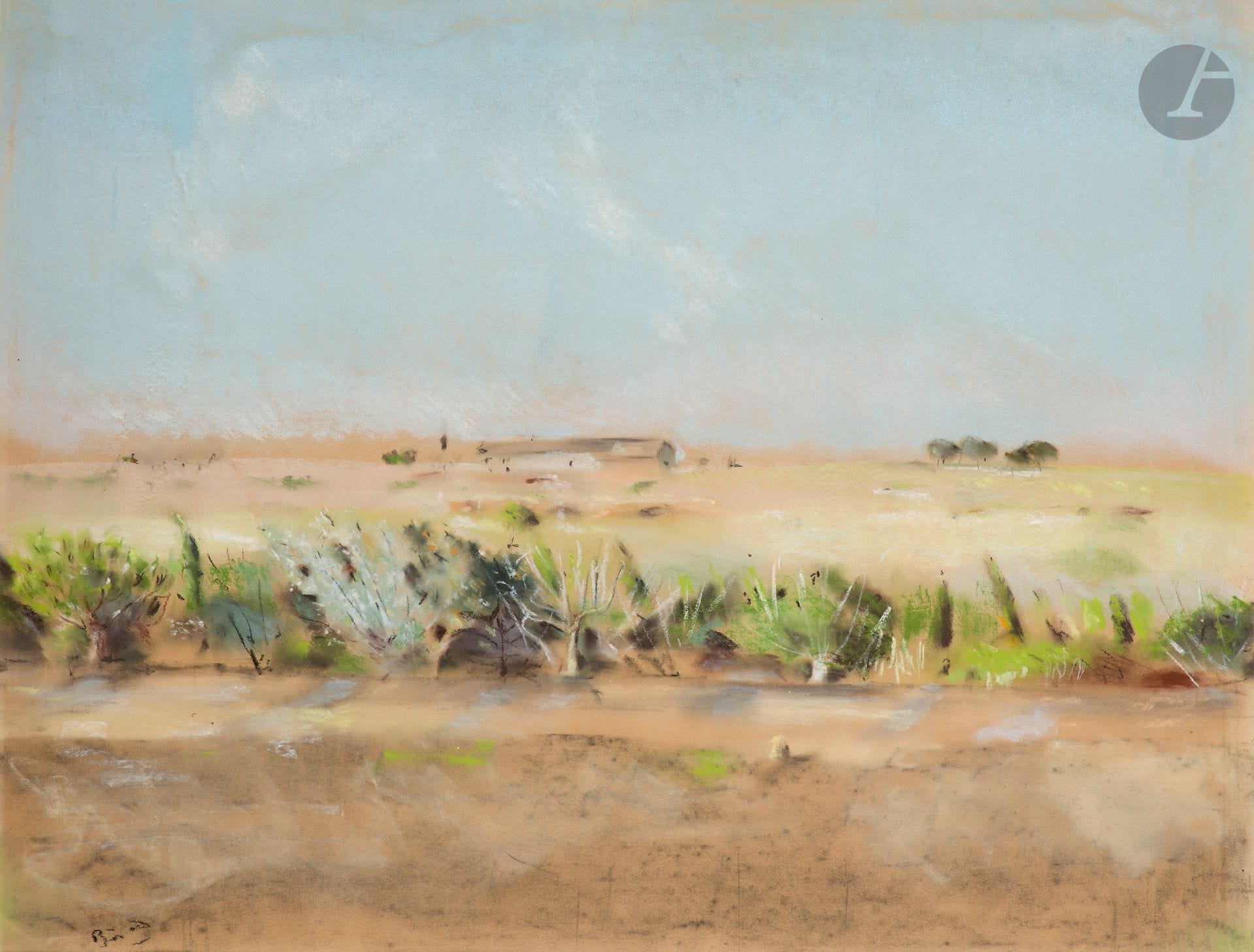 Christian BÉRARD (1902 - 1949)
Paysage du midi de la France
Pastel.
Signé en bas à gauche.
48 x 63,5 cm