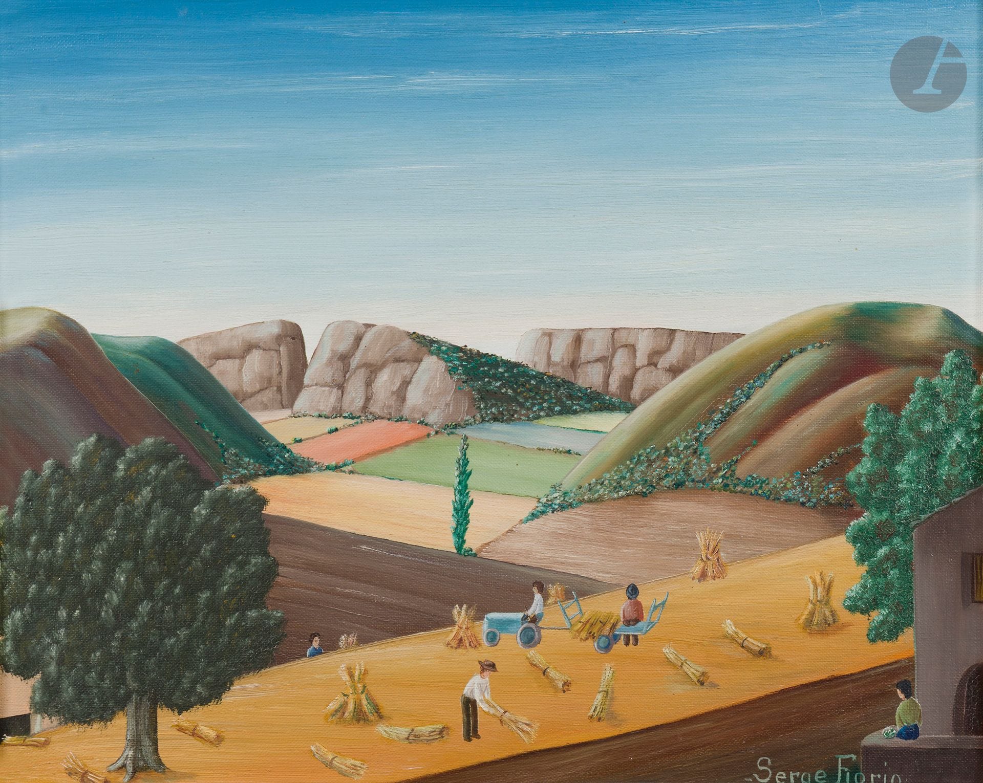 Serge FIORIO (1911-2011)
Harvest
Oil on canvas.
Signed lower right.
33 x 41 cm