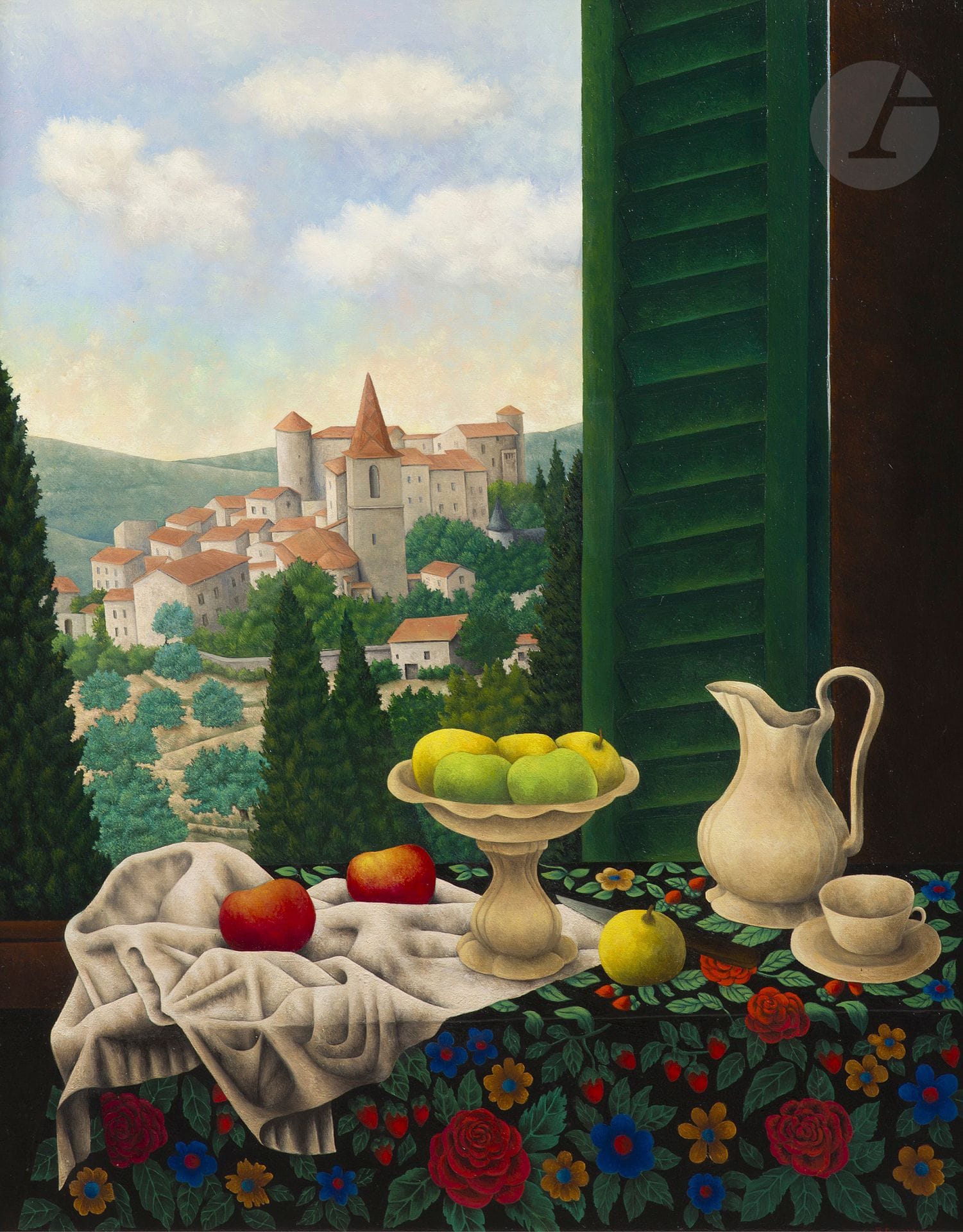 Georges BAUQUIER (1910-1997)
Open window on Callian
Oil on canvas.
Signed lower right.
Signed on the back.
130 x 97 cm

Exhibition: 
Georges Bauquier, Galerie Marcel Bernheim, Paris, April 23 - May 16, 1998, reproduced on p. 59.