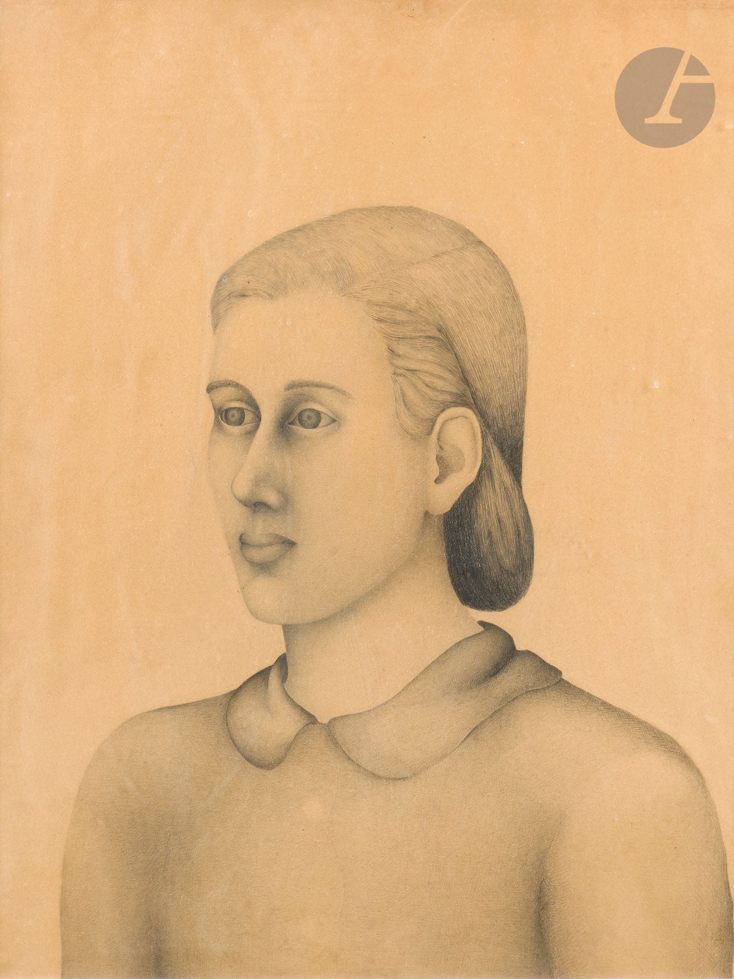 Georges BAUQUIER (1910-1997)
Portrait de Wanda, 1937
Encre sur papier.
Non signée.
65 x 51 cm