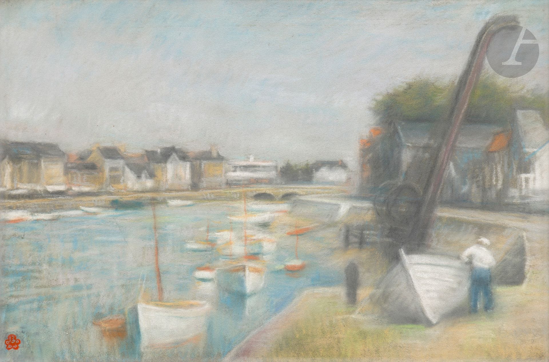 *Toshio BANDO (1895-1973)
Port de La Baule-Le Pouliguen, vers 1934
Pastel.
Cachet rouge en bas à gauche.
32 x 50 cm

Provenance :
Collection Monsieur X., Japon.

Ce lot est présenté en importation temporaire.