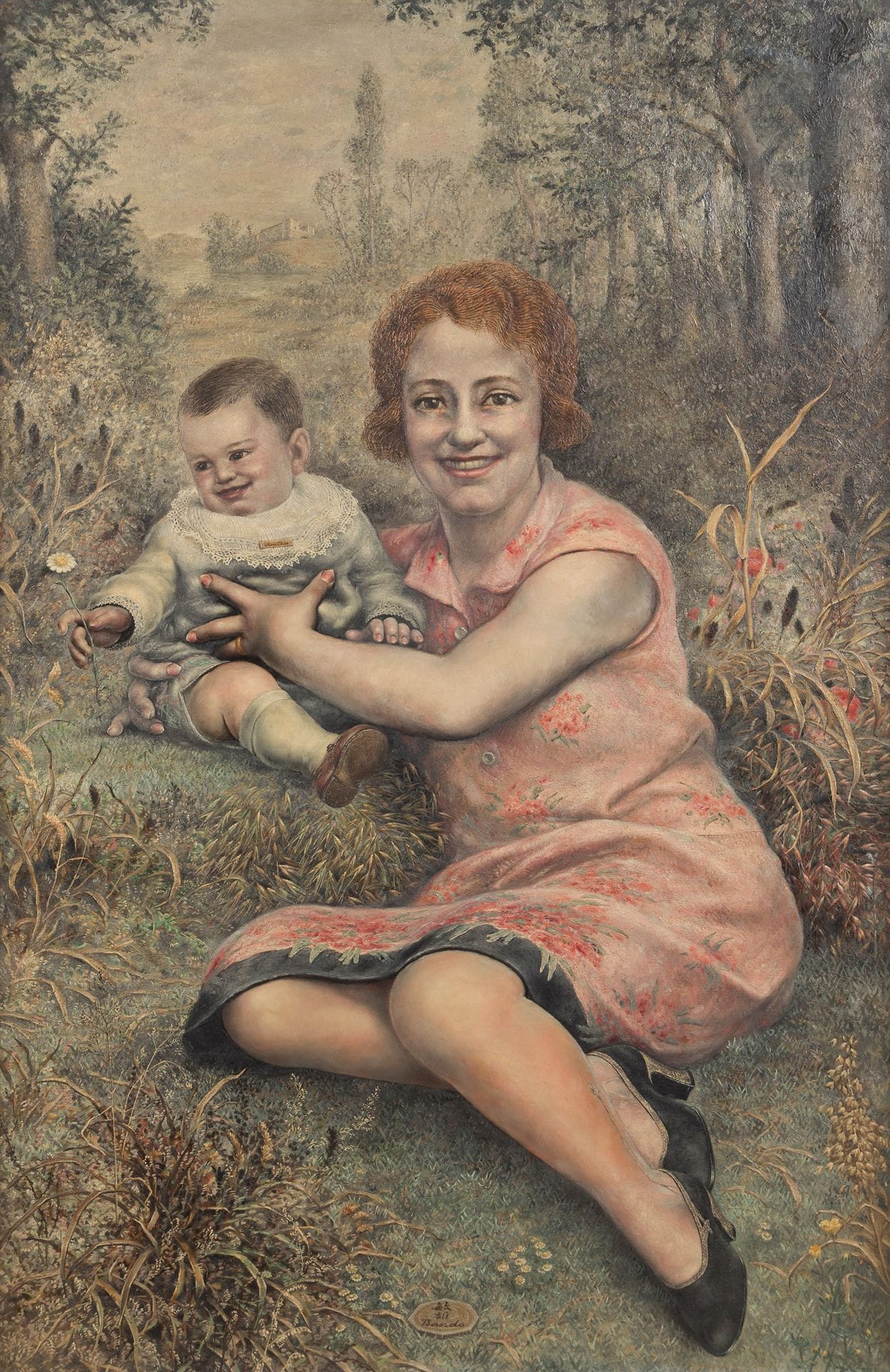 *Toshio BANDO (1895-1973)
Mère et enfant, 1931
Huile sur toile.
Signée et datée en pied.
(Restauration).
116 x 77 cm

Provenance :
Collection Monsieur X., Japon.

Ce lot est présenté en importation temporaire.