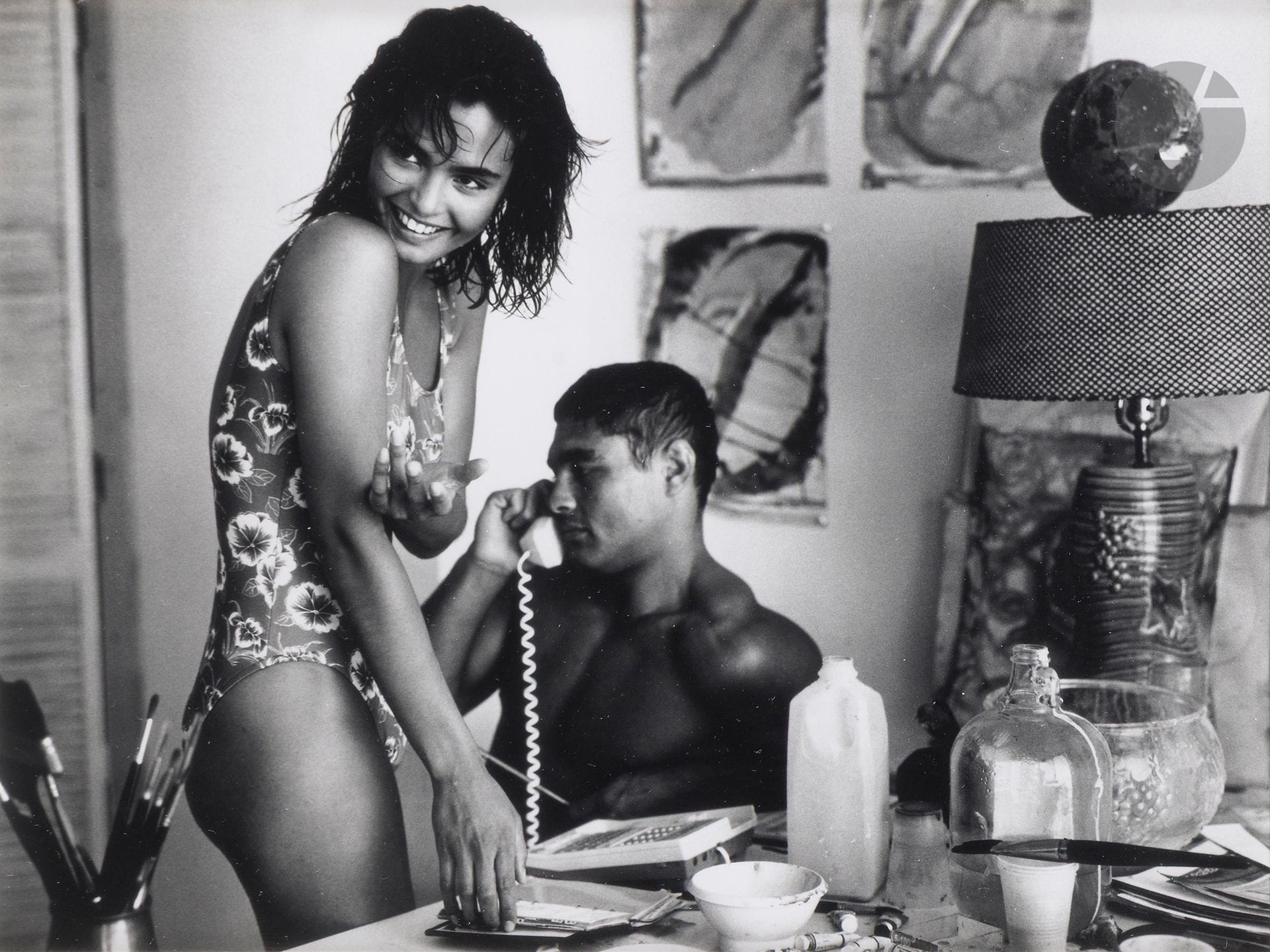 Bruce Weber (1946)
Talissa Soto. Vogue US, juin 1989.
Épreuve argentique d’époque, signée et annotée au crayon au verso.
Image : 18 x 24 cm - Feuille : 20,3 x 25,5 cm - cadre