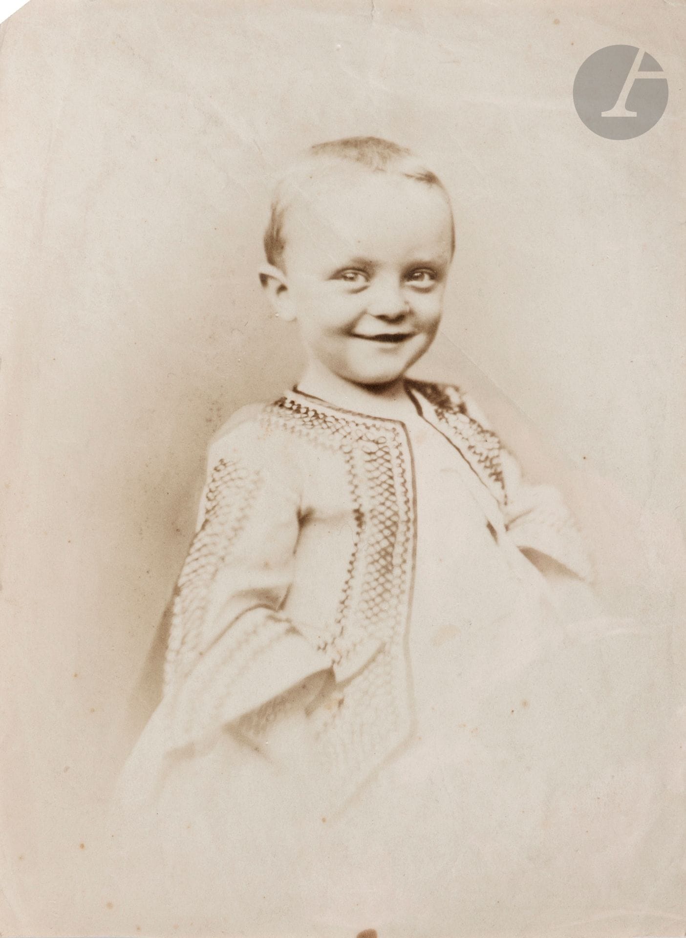 Félix Nadar (1820-1910)
Paul Nadar as a child. Paris, c. 1858. 
Print on salted paper, annotated "Petit Paul N." in pencil on verso. Creases. 
20.3 x 14.5 cm

Provenance : 
François Lepage Collection, Paris.